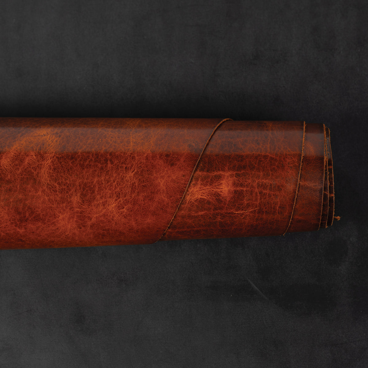 Sample, Burnt Chiptan American Bison Leather