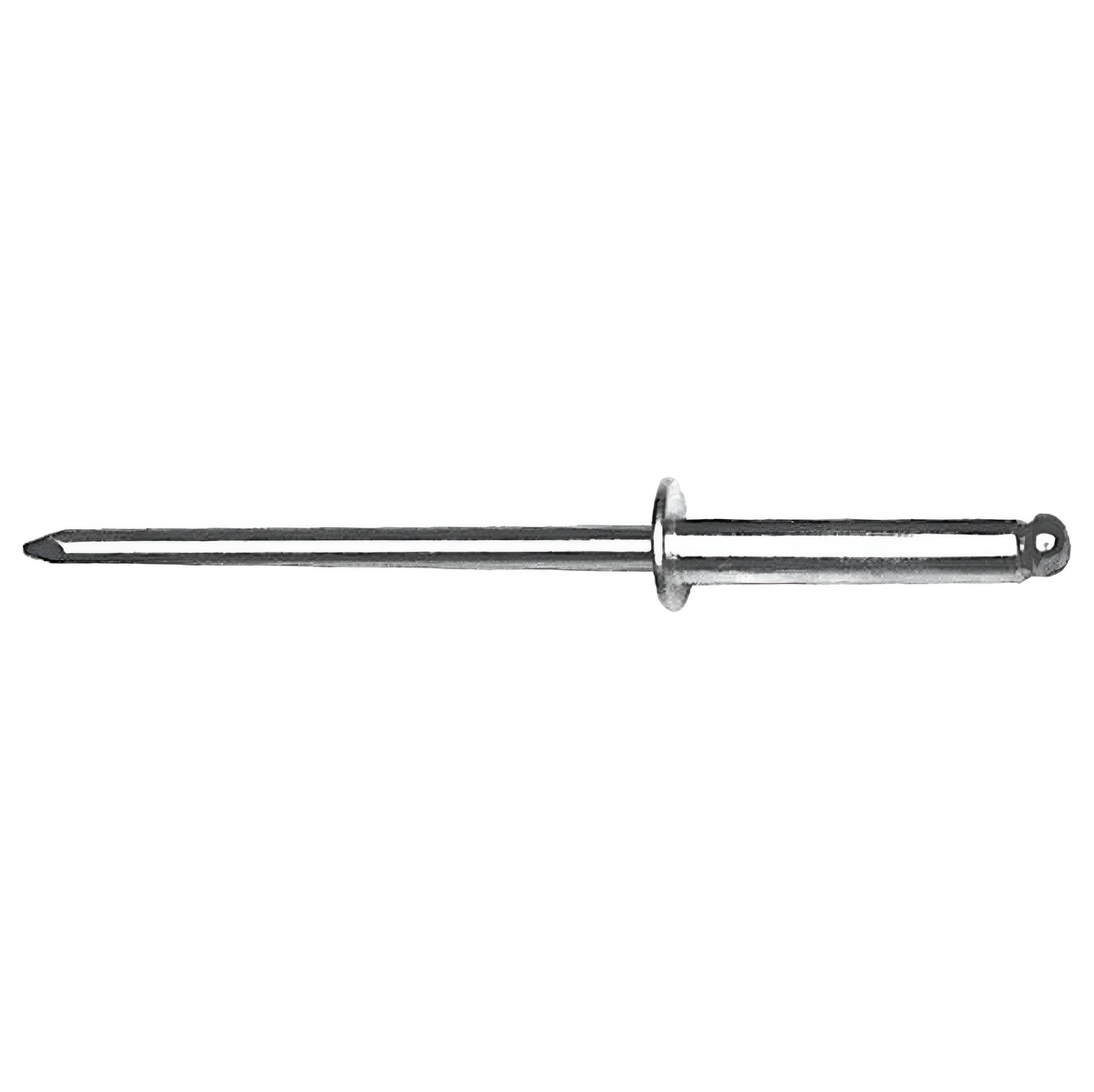 1/2" Nickel, 3mm Head Diameter Blind Rivet, Steel, 12-pack