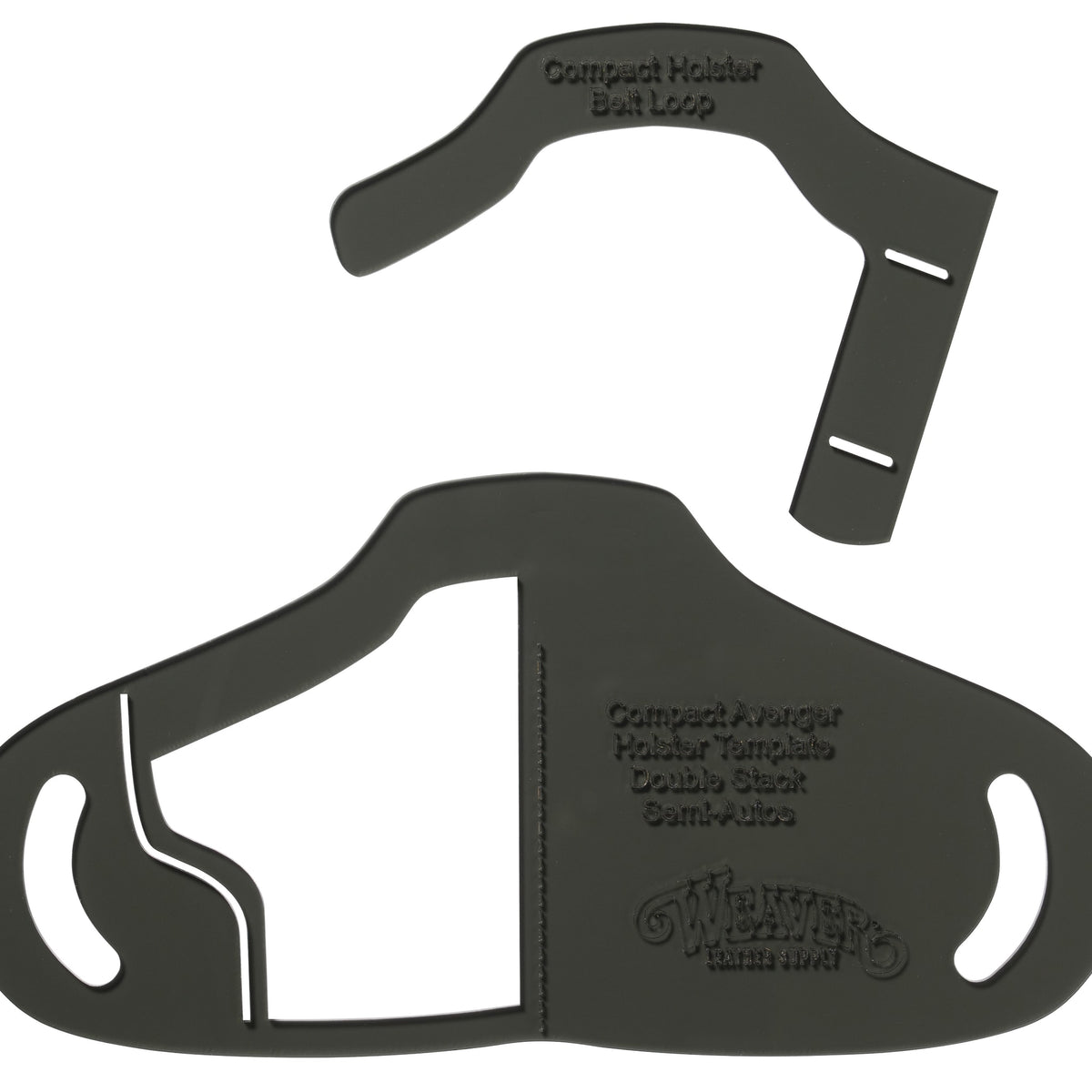 Compact Semi-Auto Double Stack Holster Template