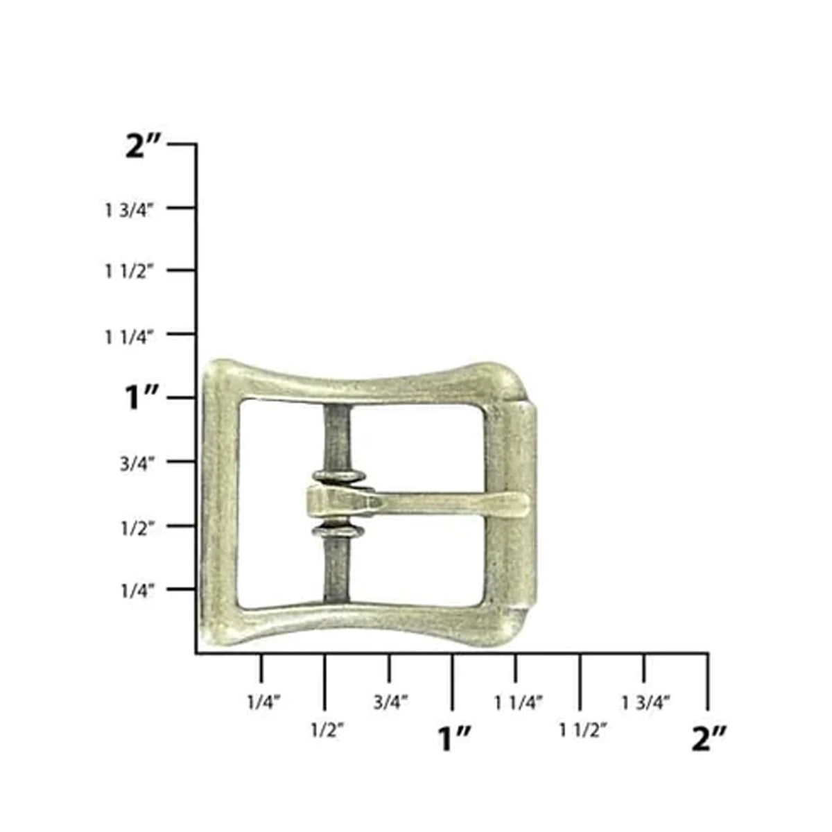 3/4" Antique Brass, Imitation Roller Center Bar Buckle, Zinc Alloy