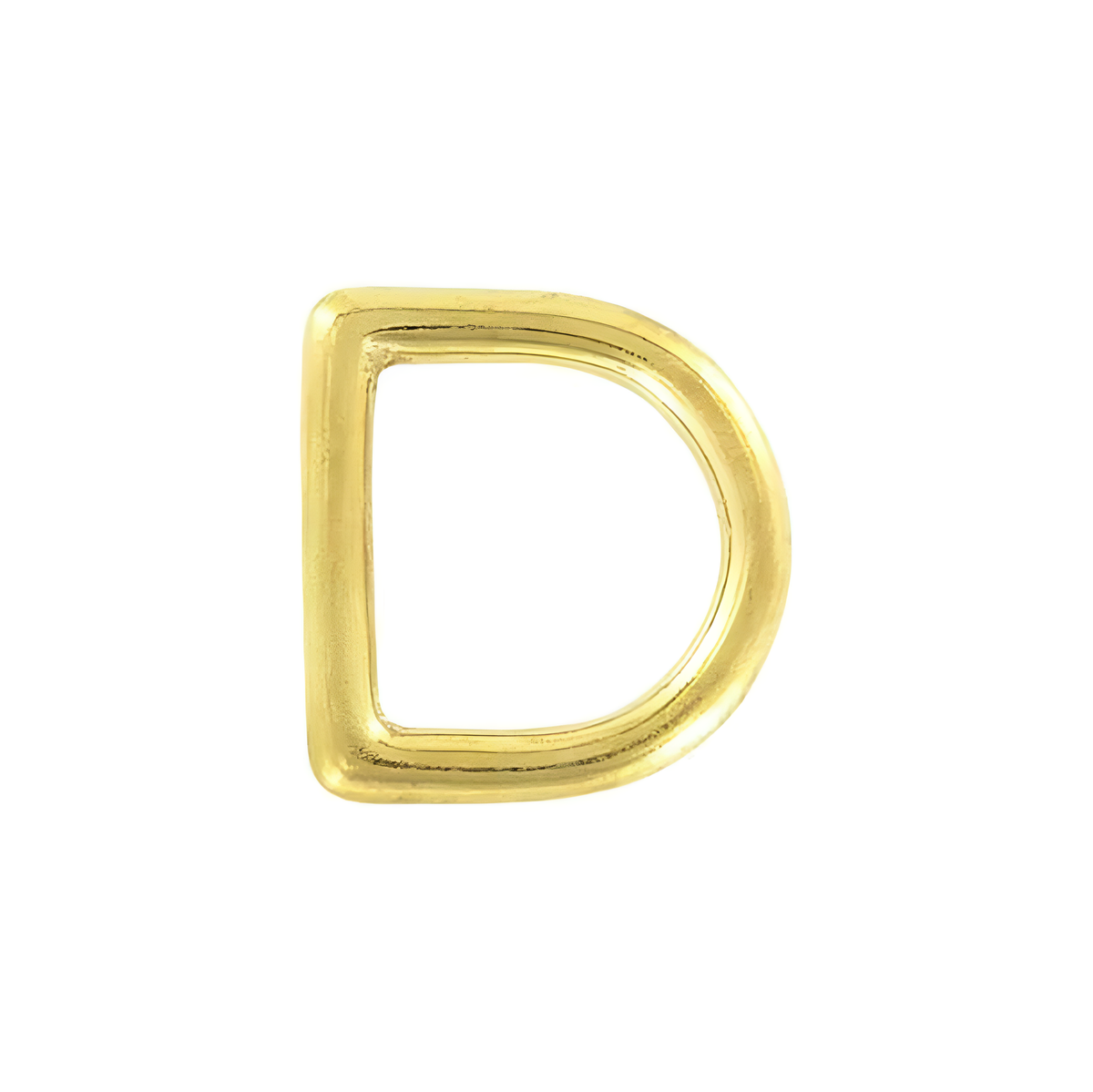 5/8" Brass, Cast D-Ring, Solid Brass