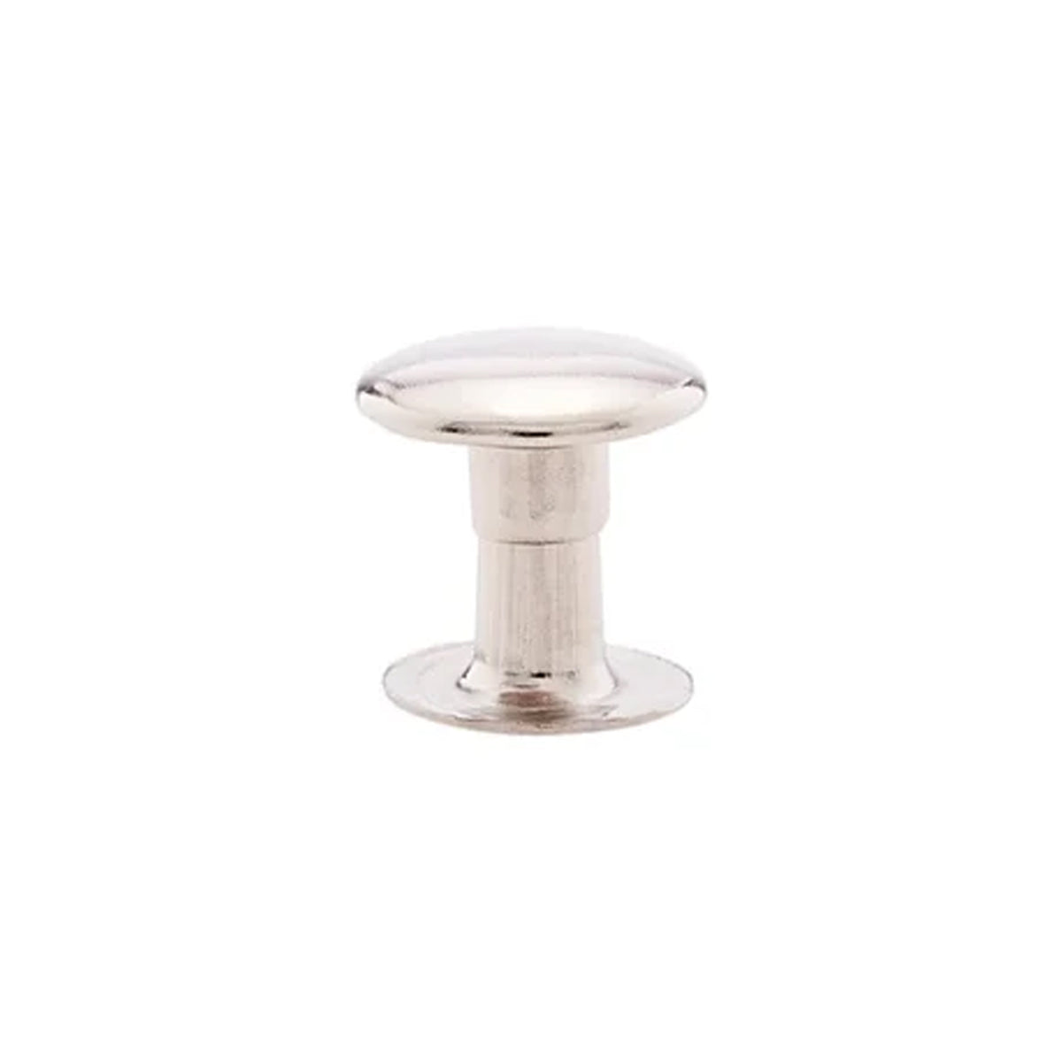7mm Nickel, Single Cap Jiffy Rivet, Solid Brass- 100ct
