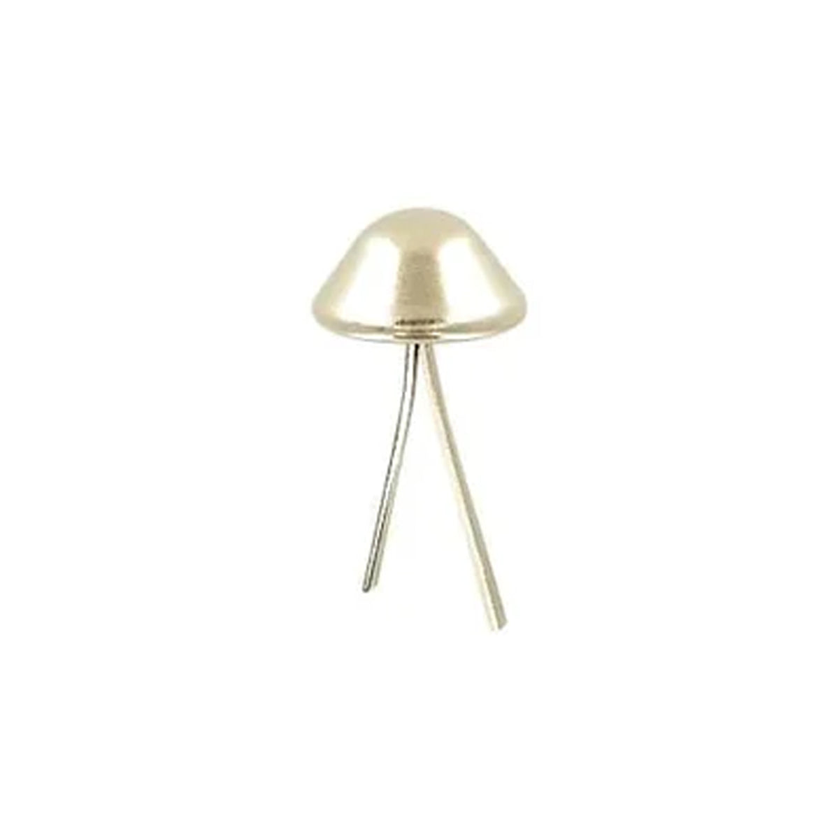 1/2" Shiny Nickel, Cone Handbag Feet, Zinc Alloy-PK10