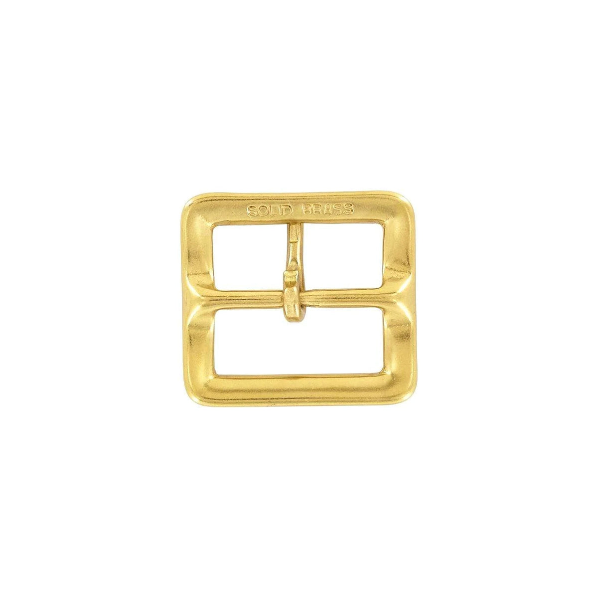 1 1/2" Brass, Sam Browne Center Bar Buckle, Solid Brass