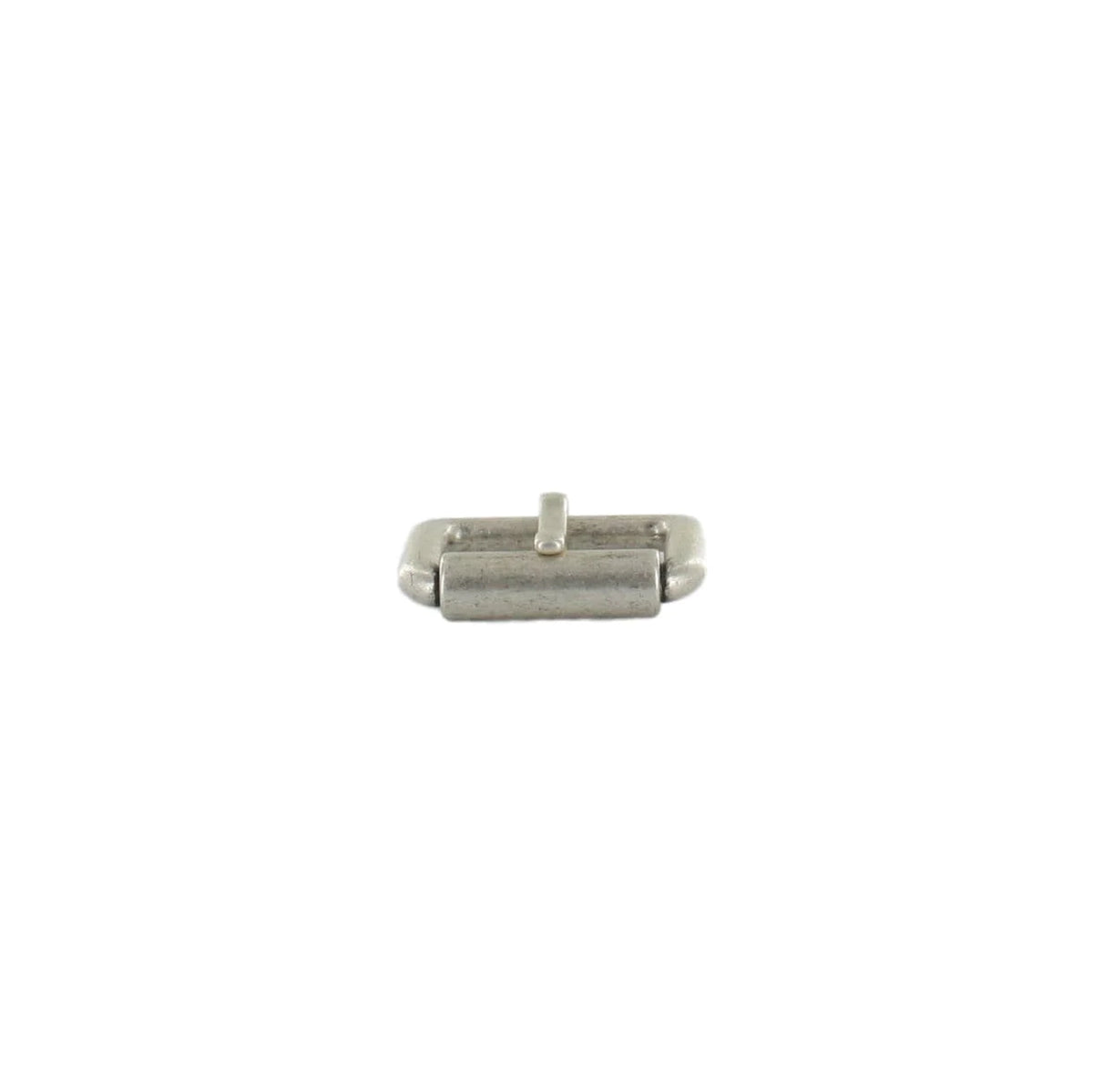 1 1/2" Brushed Nickel, Heel Bar Roller Buckle, Zinc Alloy