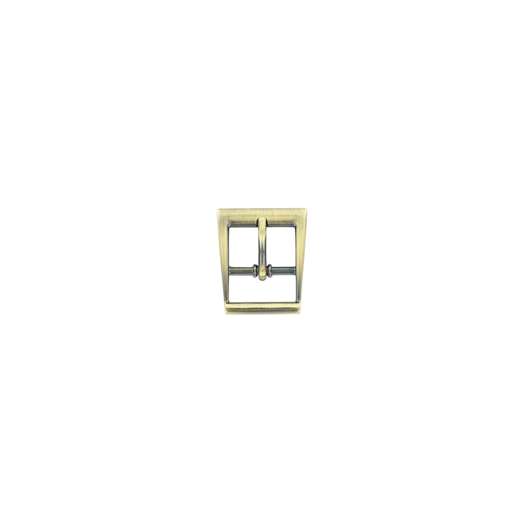 1" Antique Brass, Funky Center Bar Buckle, Zinc Alloy