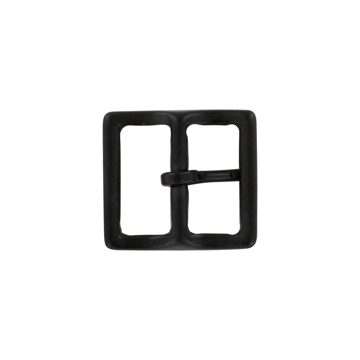 1" Black, Sam Browne Center Bar Buckle, Solid Brass