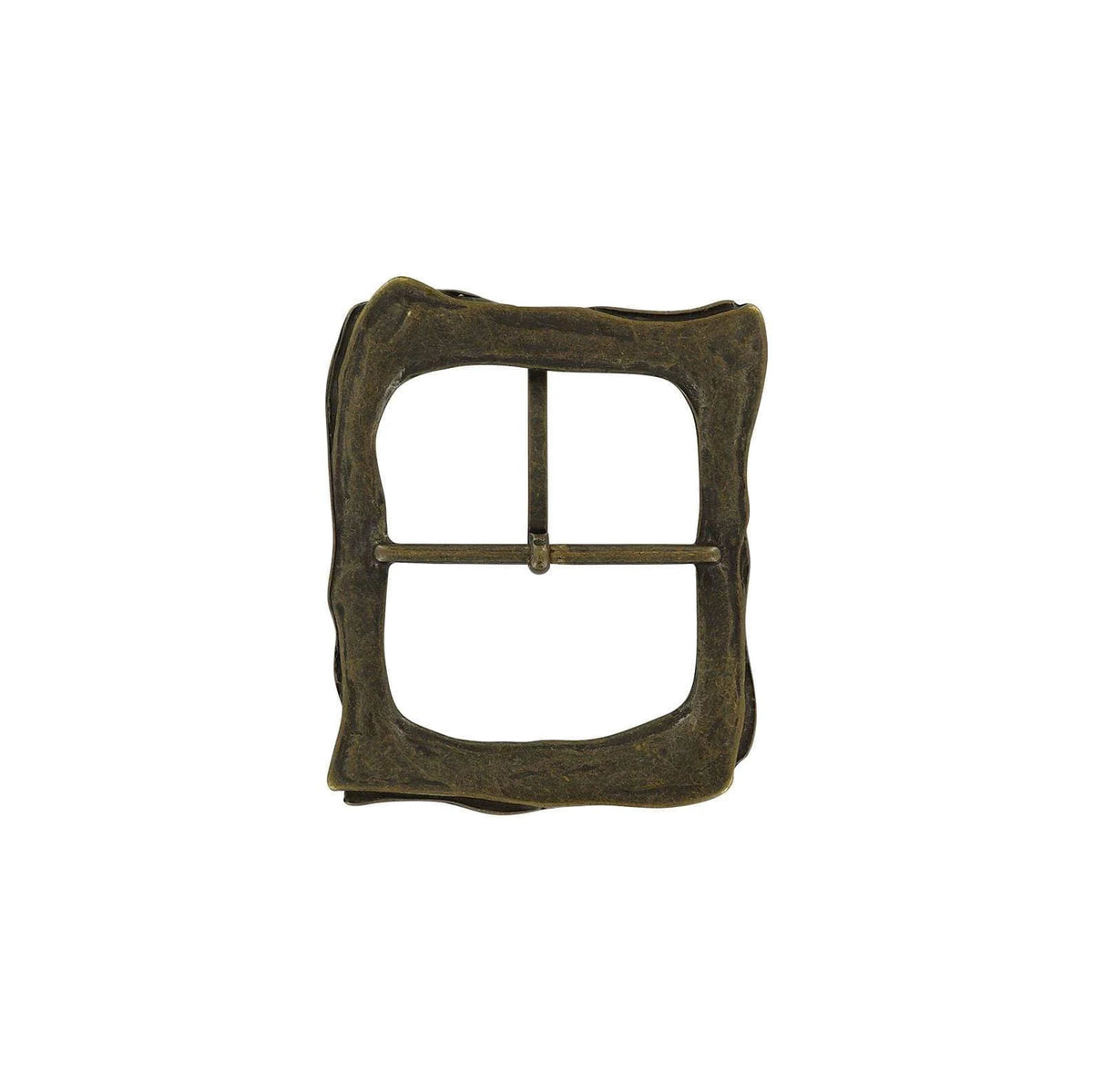 2 1/4" Antique Brass, Artisan Center Bar Buckle, Zinc Alloy