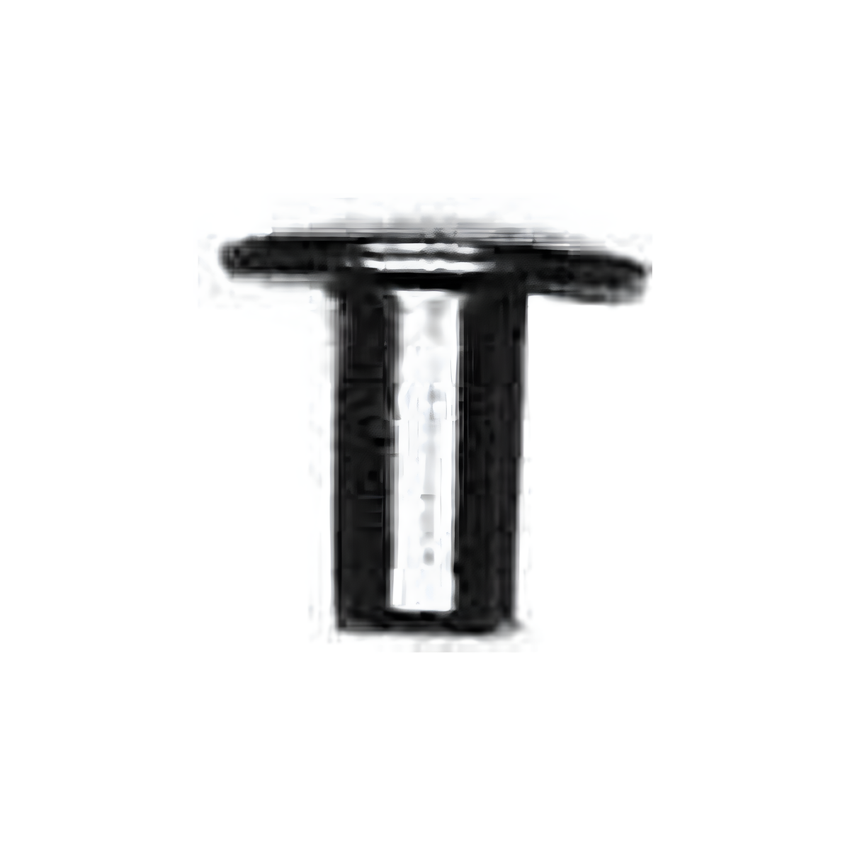 1/4" Black, Tubular Rivet, Steel - 24 pk