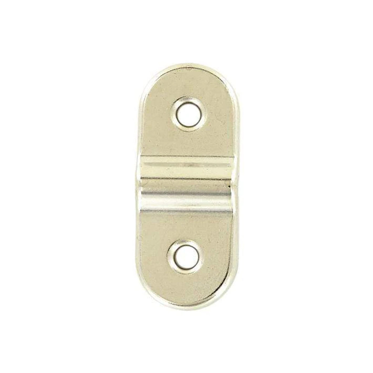 1 1/4" Nickel, D-Ring Mounting Bracket Long Profile, Steel
