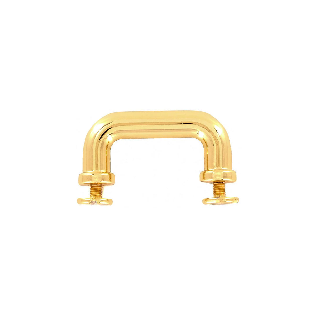 1 1/4" Shiny Gold, Handle Loop, Screw in Bottom, Zinc Alloy