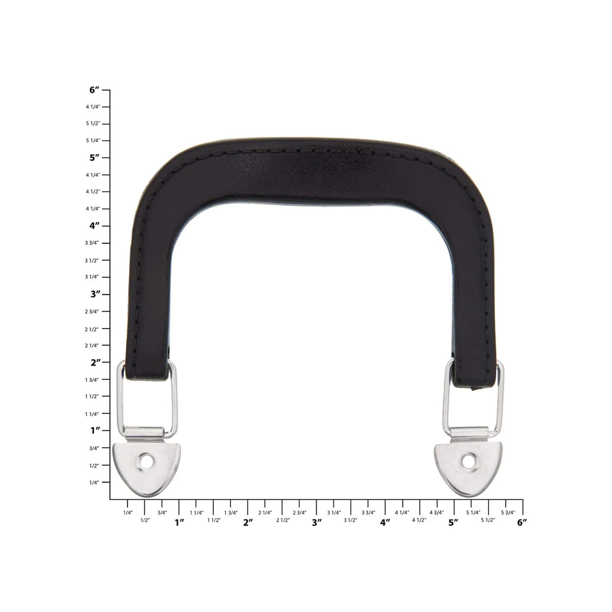 4" Black w/ Nickel, Plastic Double Handle, Zinc Alloy