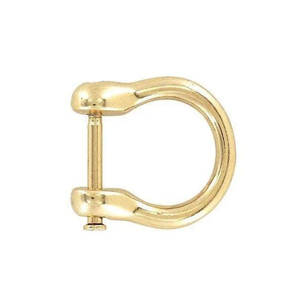 5/8" Gold, Horseshoe Ring with Screw-In Pin, Zinc Alloy
