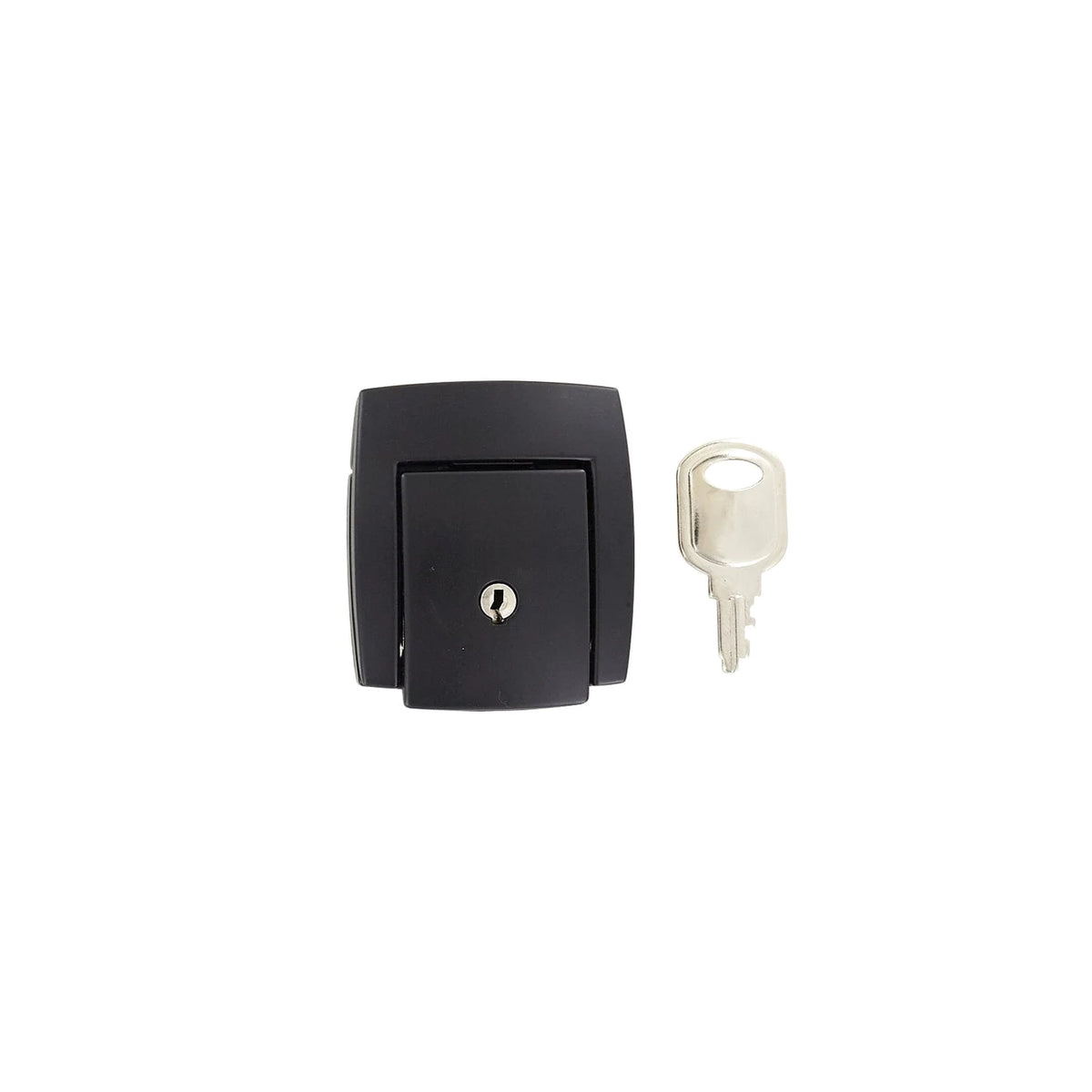 2 1/16" Black, Lock, Zinc Alloy