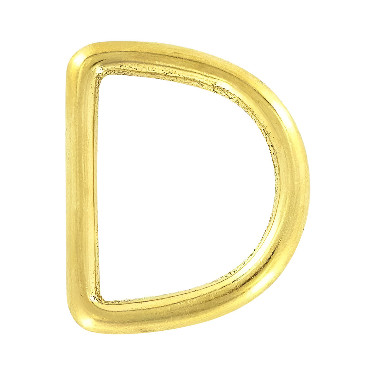 1 1/4" Brass, Cast D-Ring, Solid Brass