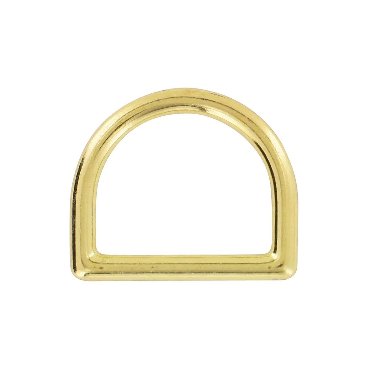 1 1/4" Brass, Cast D-Ring, Zinc Alloy