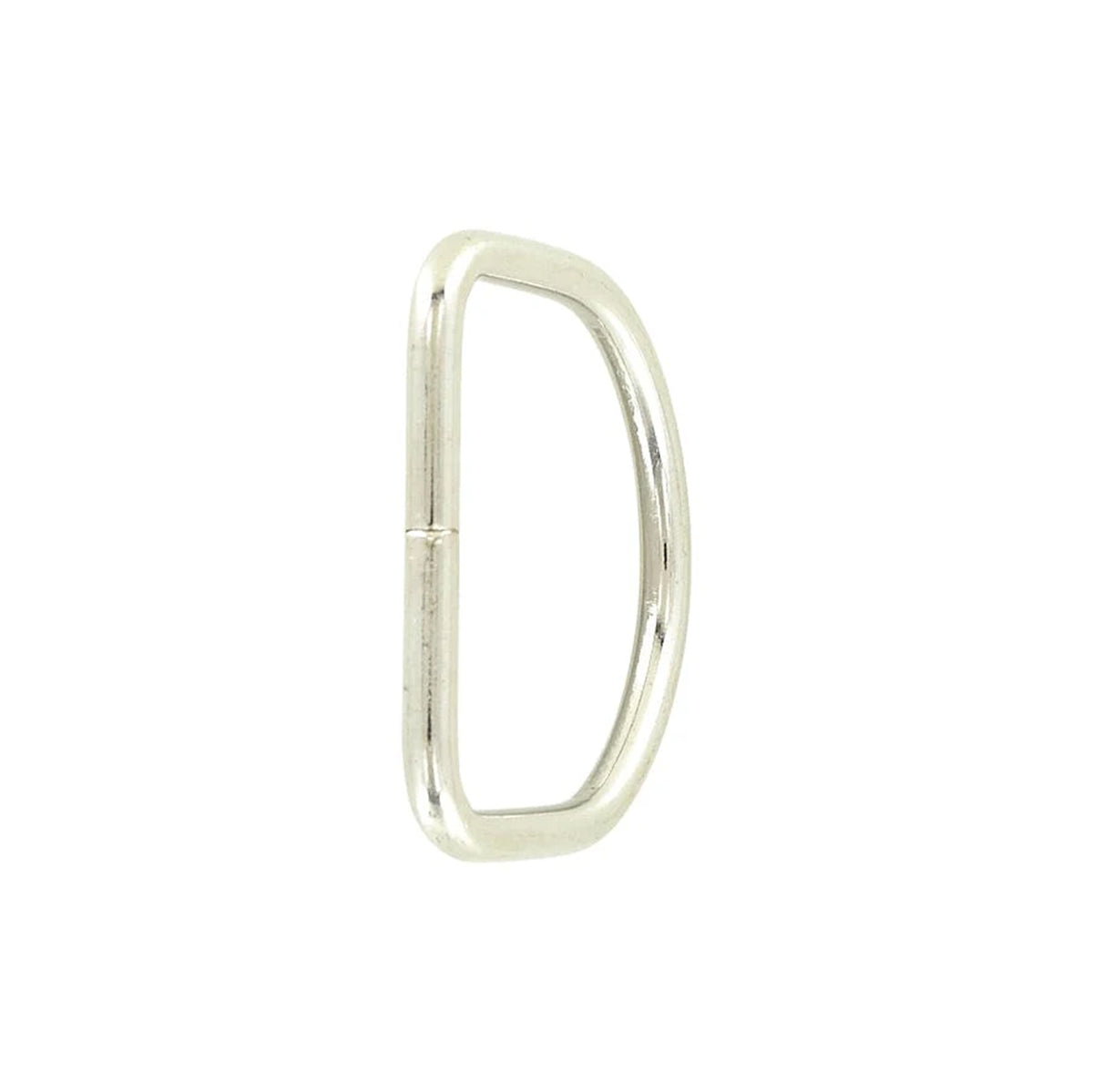 1 1/4" Nickel, Split D Ring, Steel