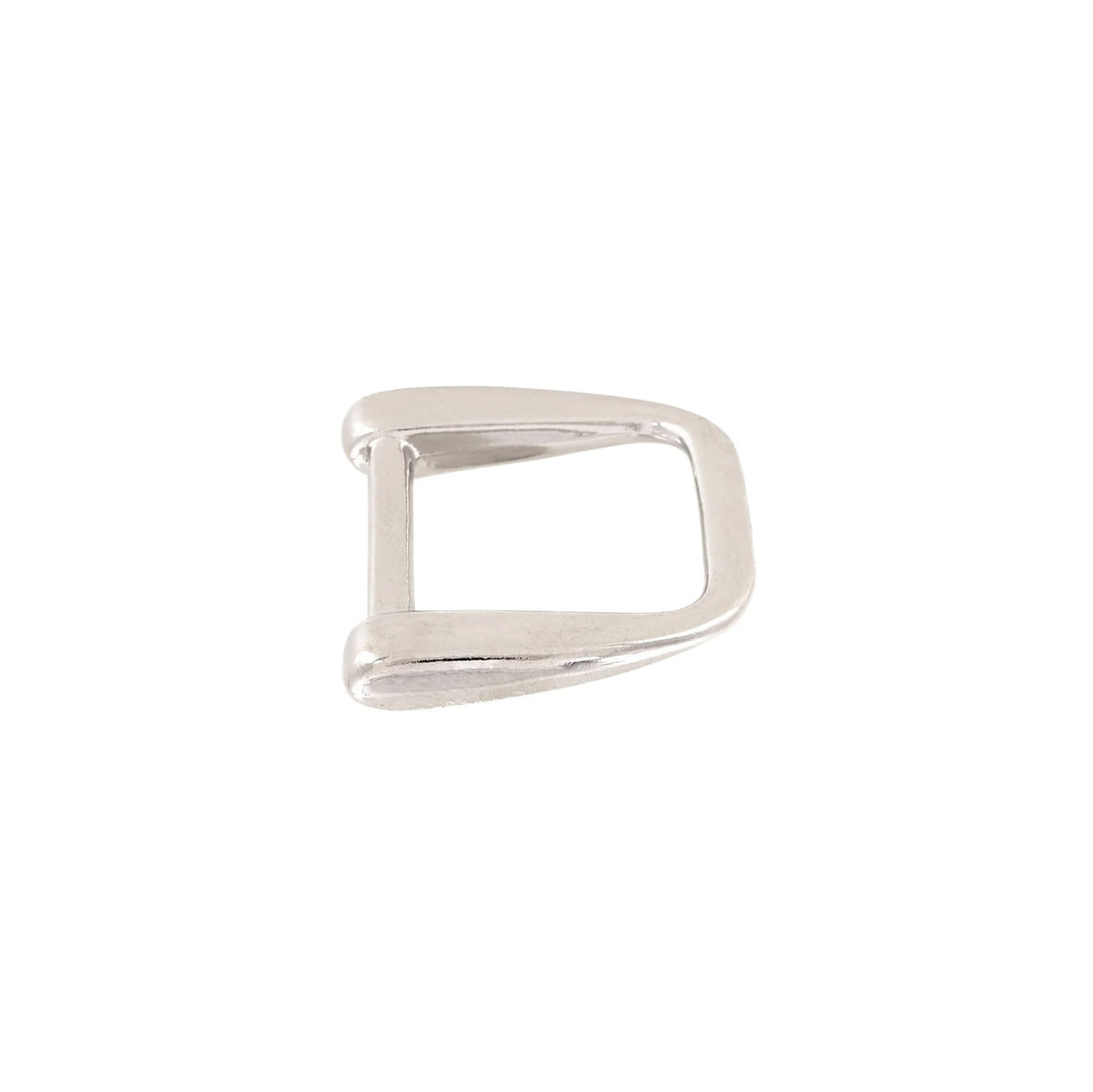 1" Shiny Nickel, Solid D Ring, Zinc Alloy, #P-2503