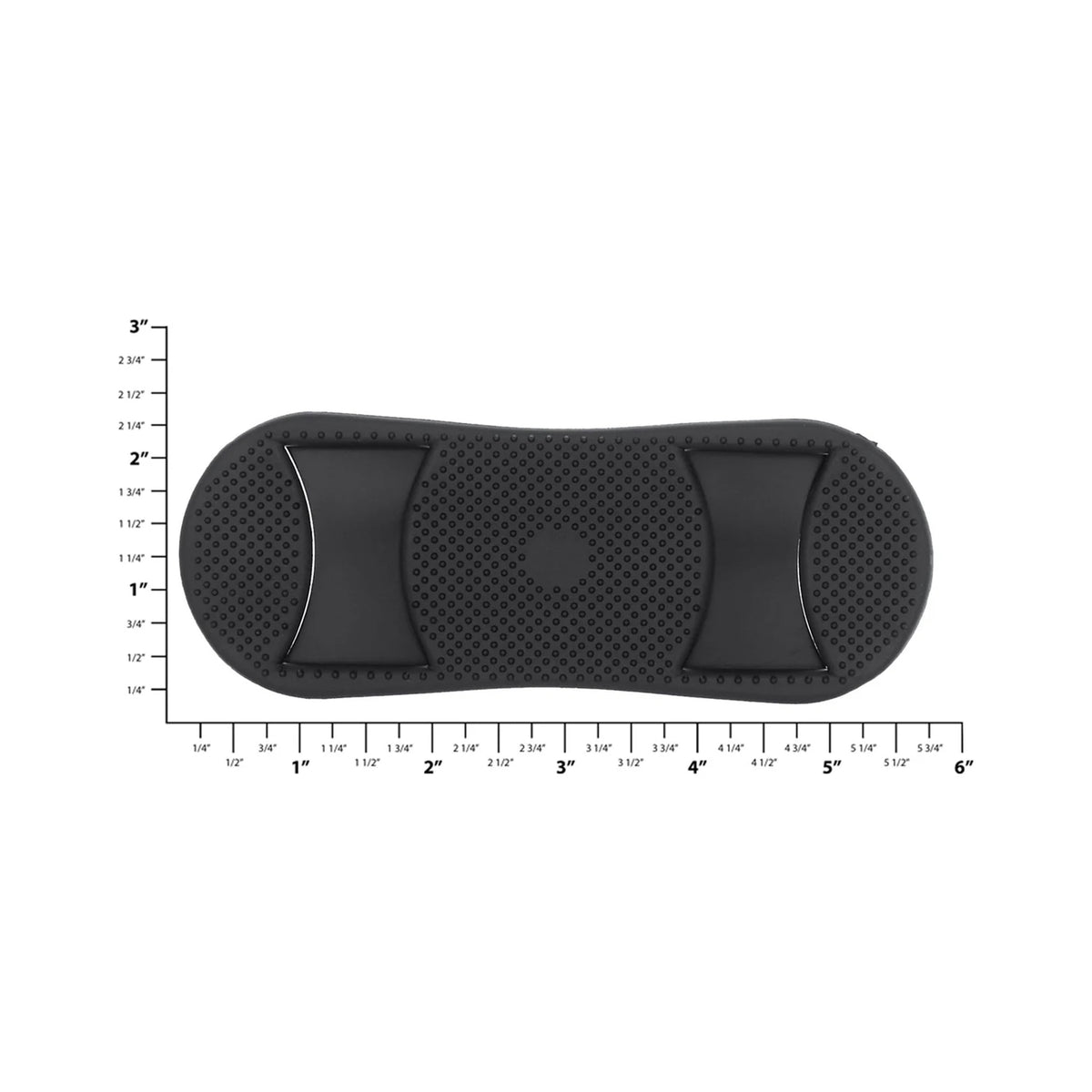 1 1/2" Black, Shoulder Pad, Black