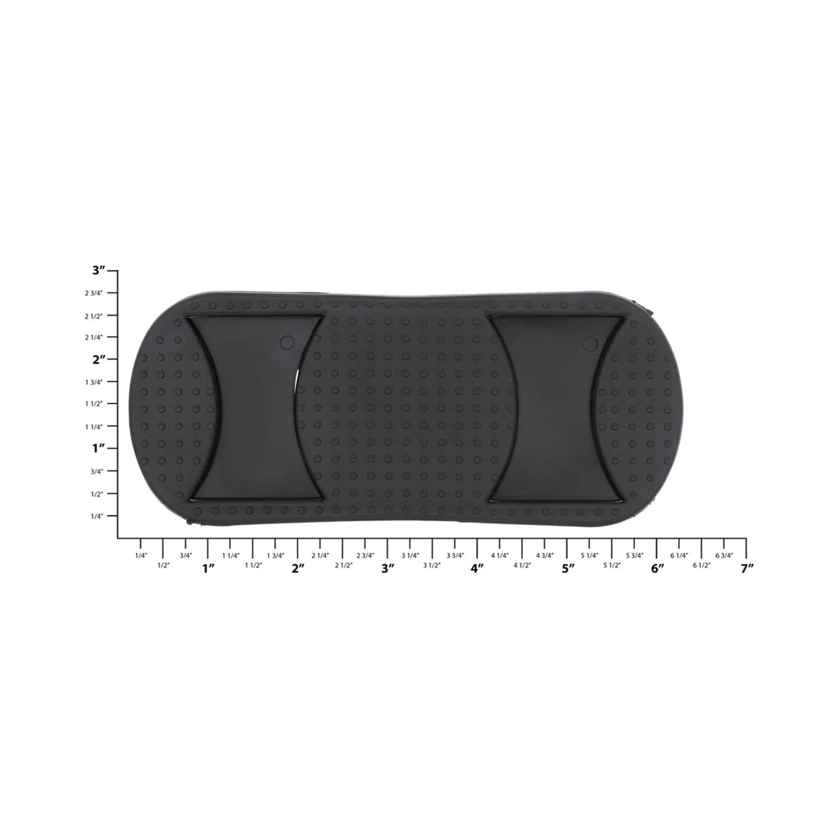 2" Black, Shoulder Pad, Rubber