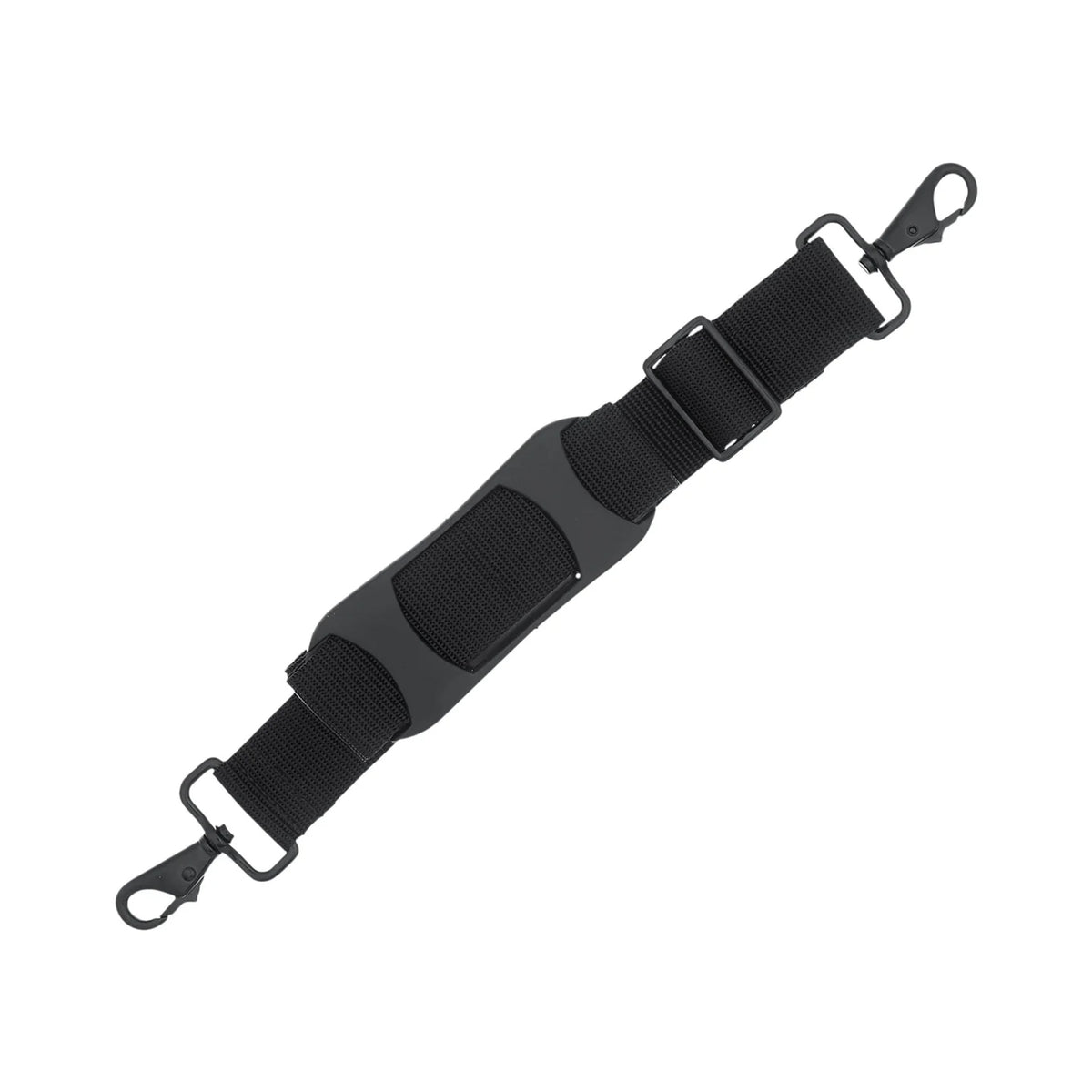 52" Black, Polypro Shoulder Strap with Pad, Polyester