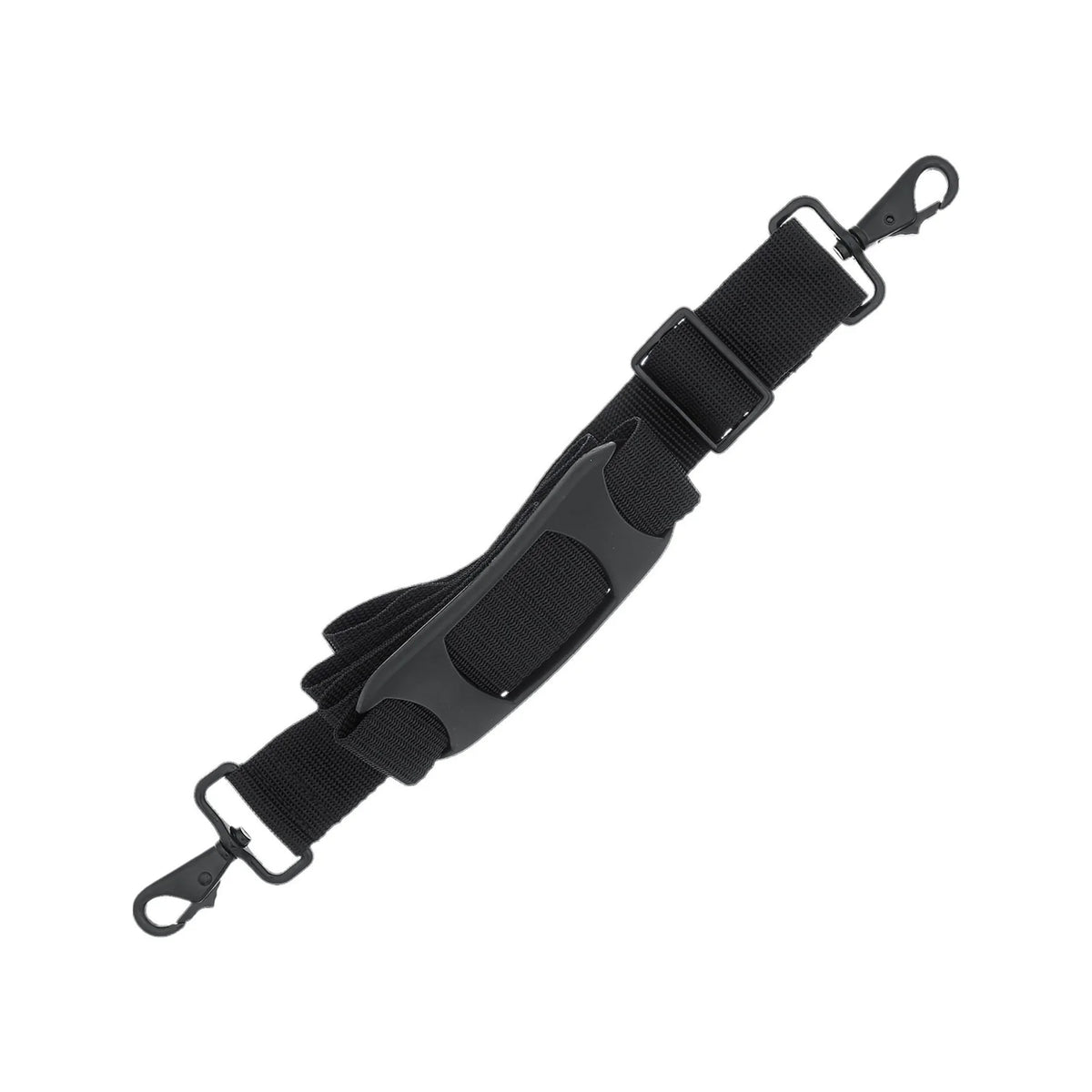 52" Black, Polypro Shoulder Strap with Pad, Polyester