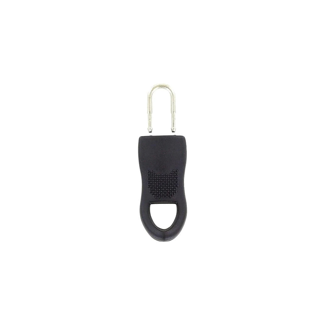 1 3/8" Black, Large Zipper Fixer, Plastic