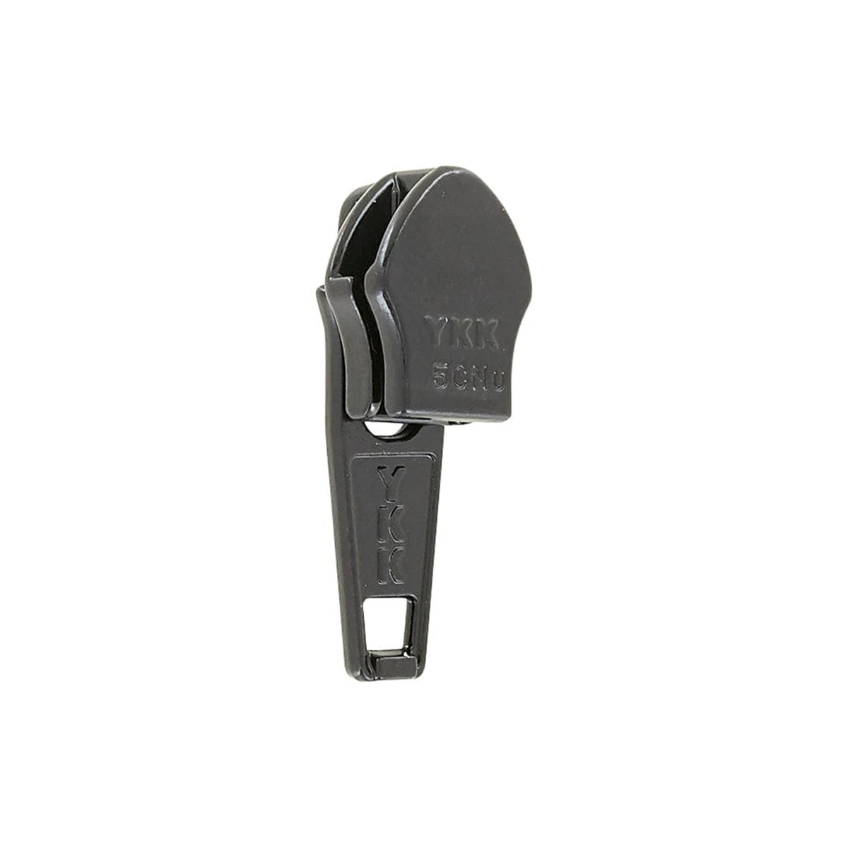 #5 Shiny Black, Coil, YKK Short Tab Auto Lock Zipper Slider, Zinc Alloy