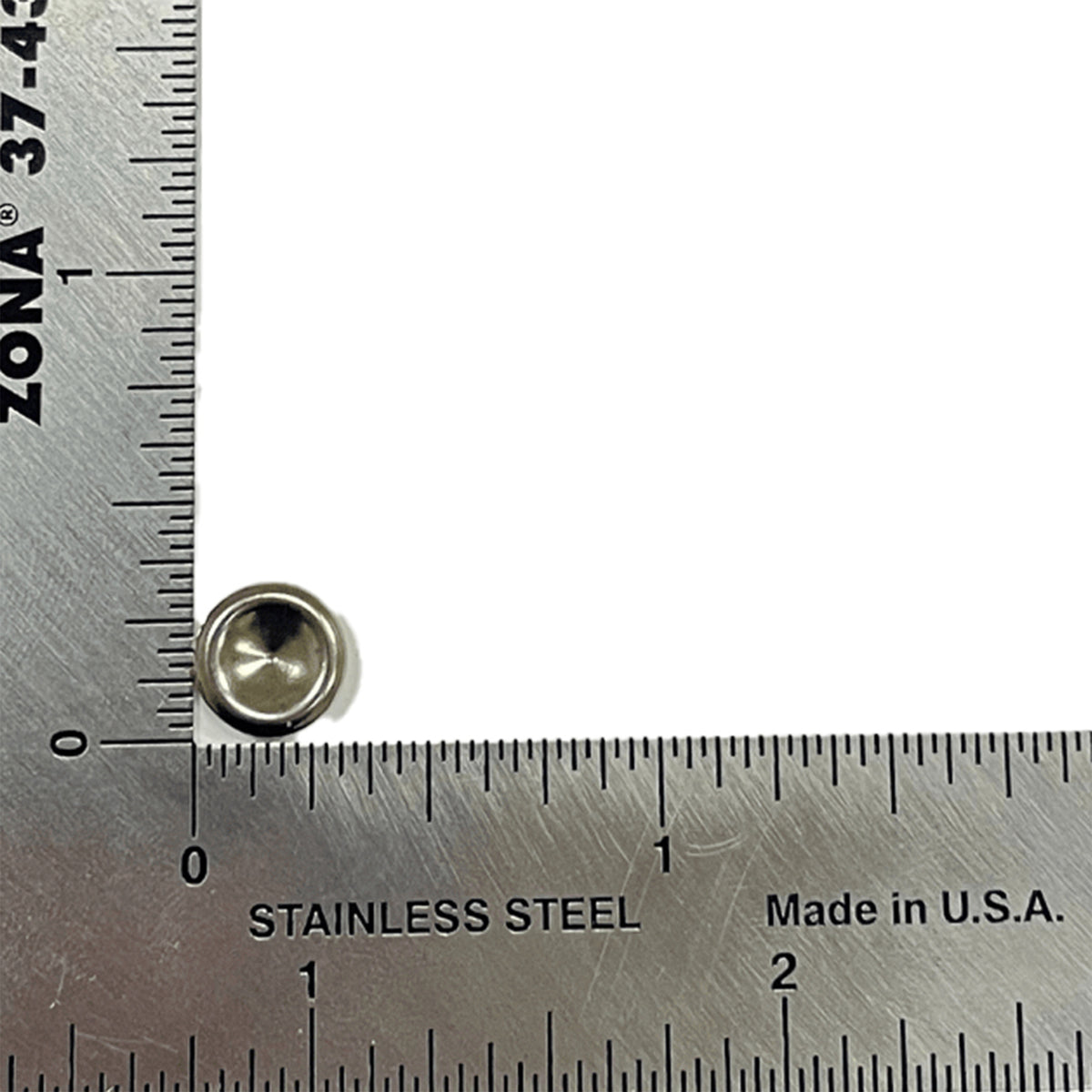 8.4mm Nickel, Seamed Rivet Cap, Steel