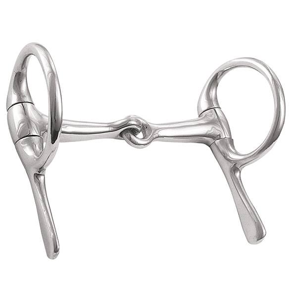 Snaffle Half Cheek Driving Bit, Stainless Steel, 4"
