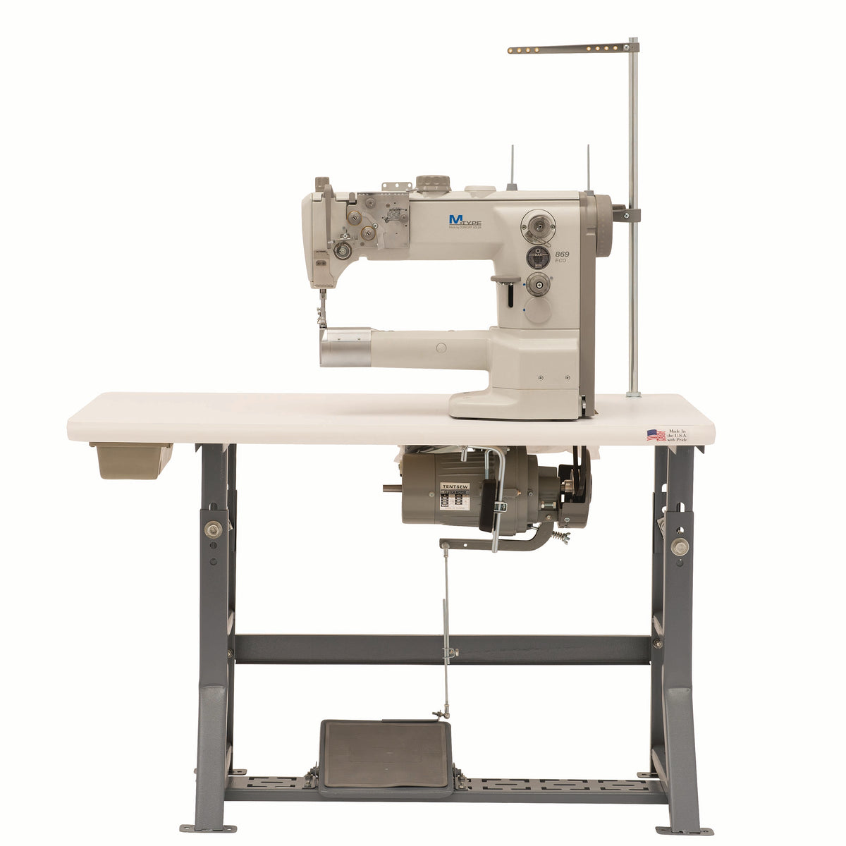 Adler 869 Cylinder Arm Leather Sewing Machine, Complete with Stand