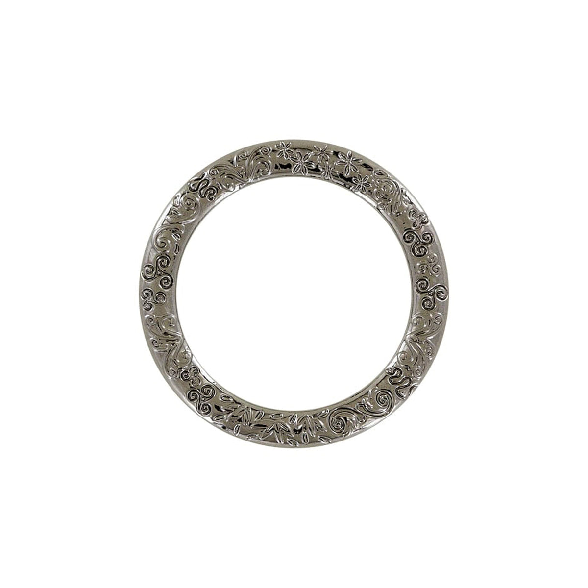 1 1/2" Gunmetal, Cast Flat Round Ring, Zinc Alloy