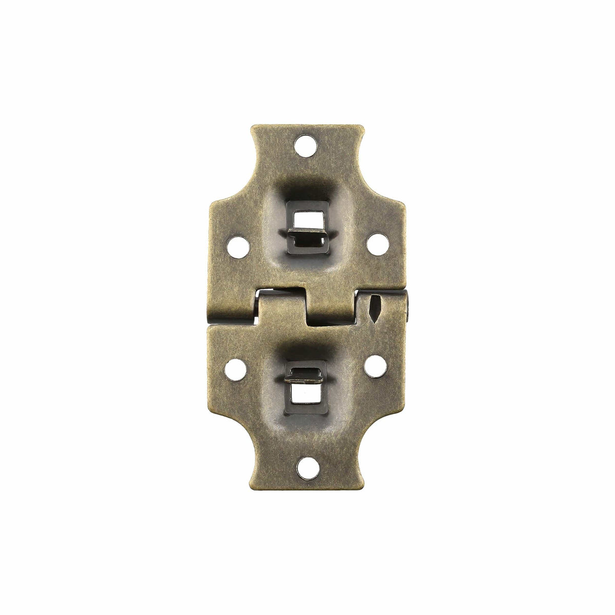 Ohio Travel Bag 1 1/2" Antique Brass, Stop Hinge Plate, Steel, #D-61-ANTB D-61-ANTB