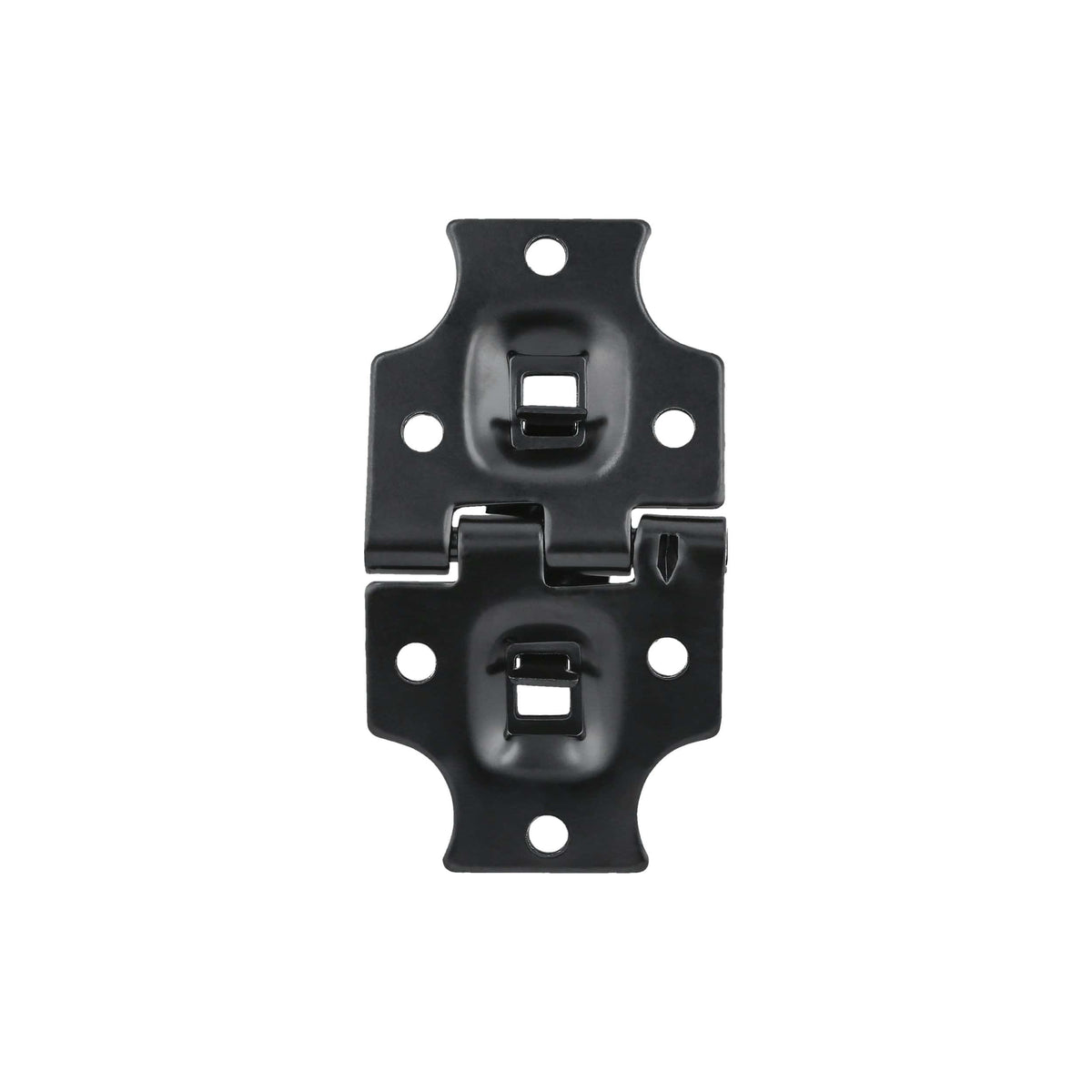 Ohio Travel Bag 1 1/2" Black, Stop Hinge Plate, Steel, #D-61-BLK D-61-BLK