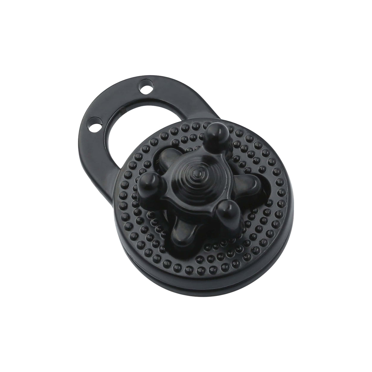 Ohio Travel Bag 1 1/8" Black, Turn Lock, Zinc Alloy, #P-2435-BLK P-2435-BLK
