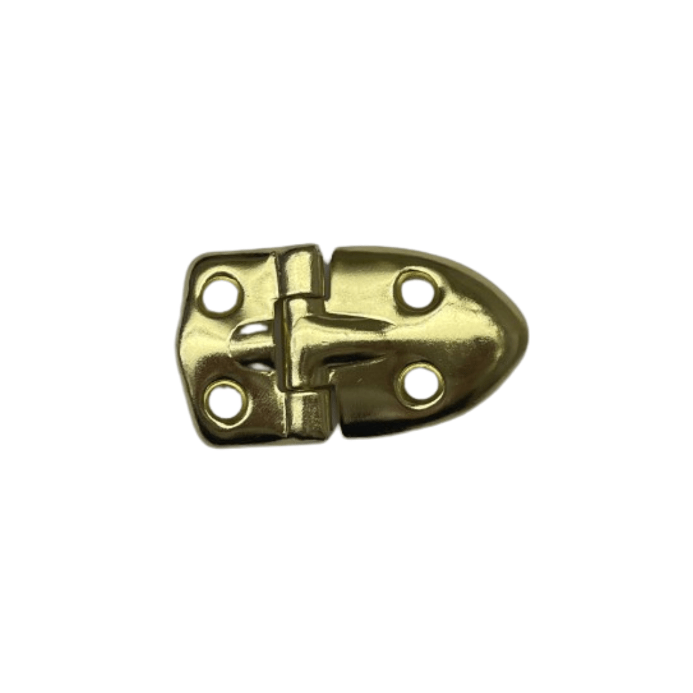 Ohio Travel Bag 1" Brass, Concave Stop Hinge, Zinc Alloy, #D-64-BPC D-64-BPC