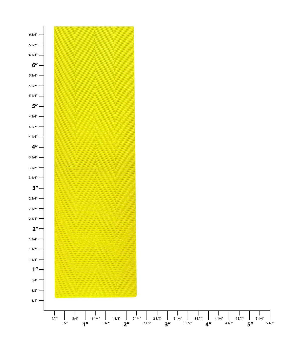 Ohio Travel Bag 2" Yellow, Seatbelt Webbing, Polyester, #PW-500-2-YEL PW-500-2-YEL