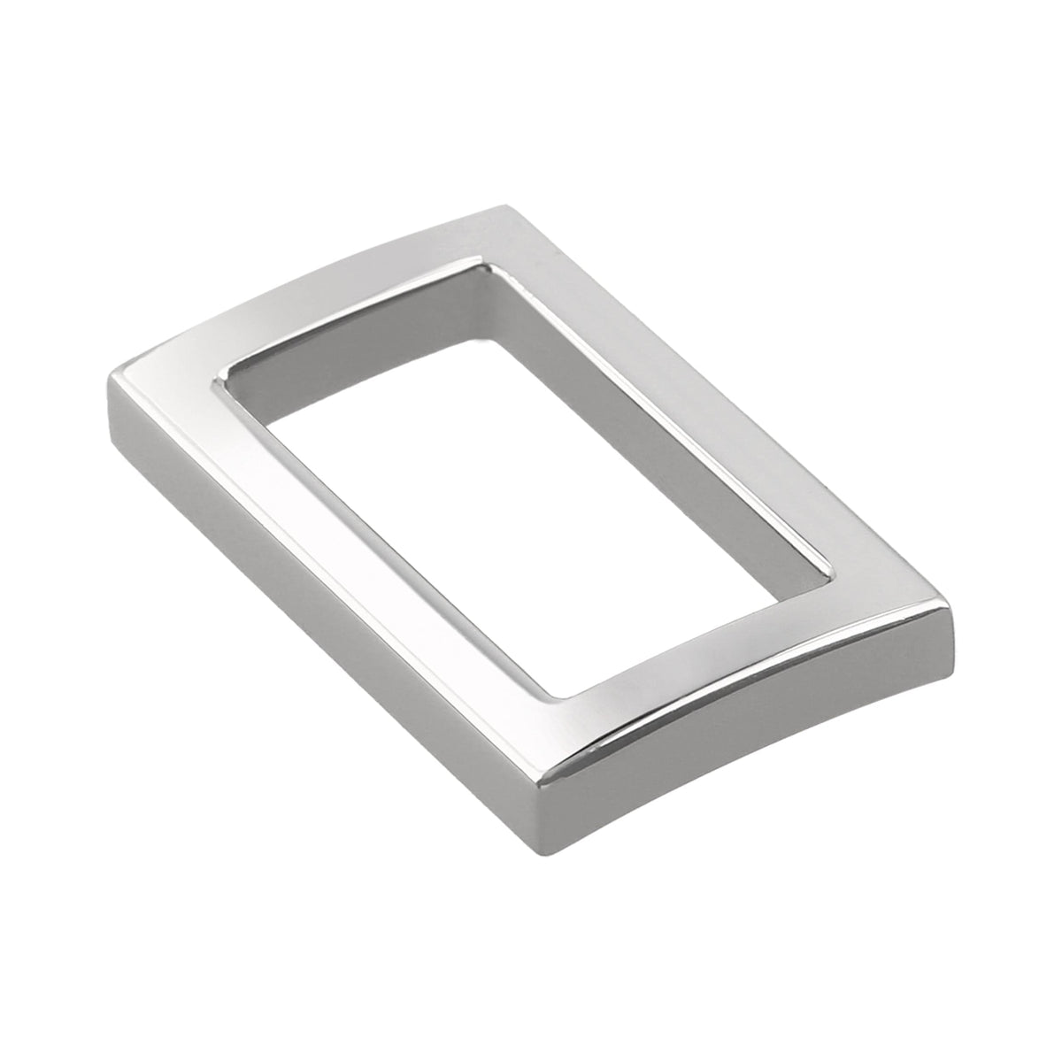 Ohio Travel Bag 3/4" Shiny Nickel, Rectangular Concave Ring, Zinc Alloy, #P-2556-NIC P-2556-NIC