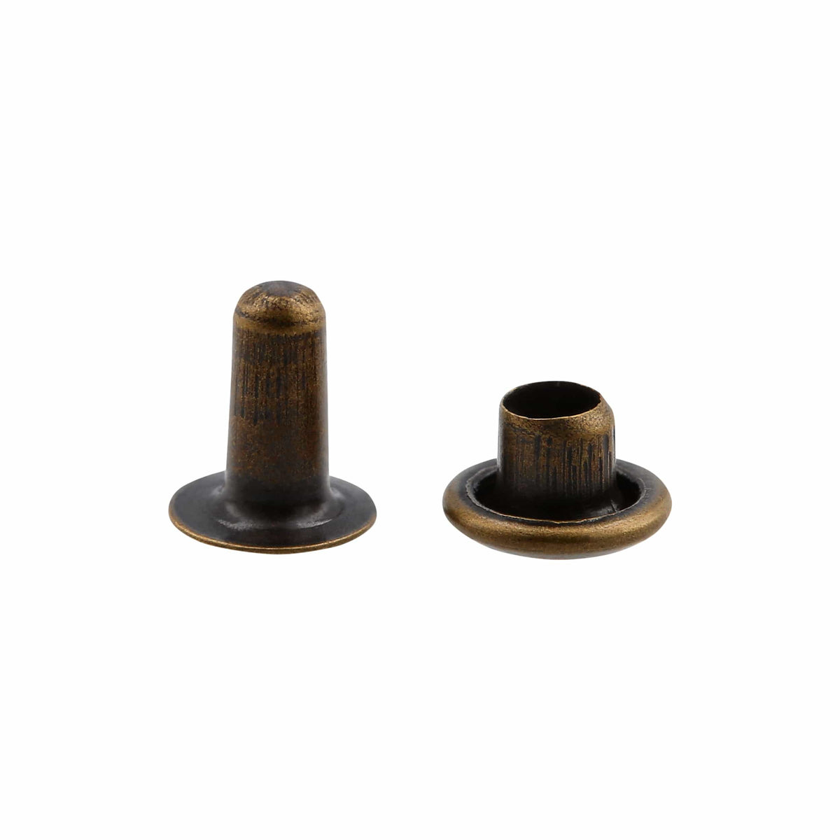 Ohio Travel Bag 6.5mm Antique Brass, Single Cap Jiffy Rivets, Solid Brass-100ct, #NB206S-ANTB NB206S-ANTB