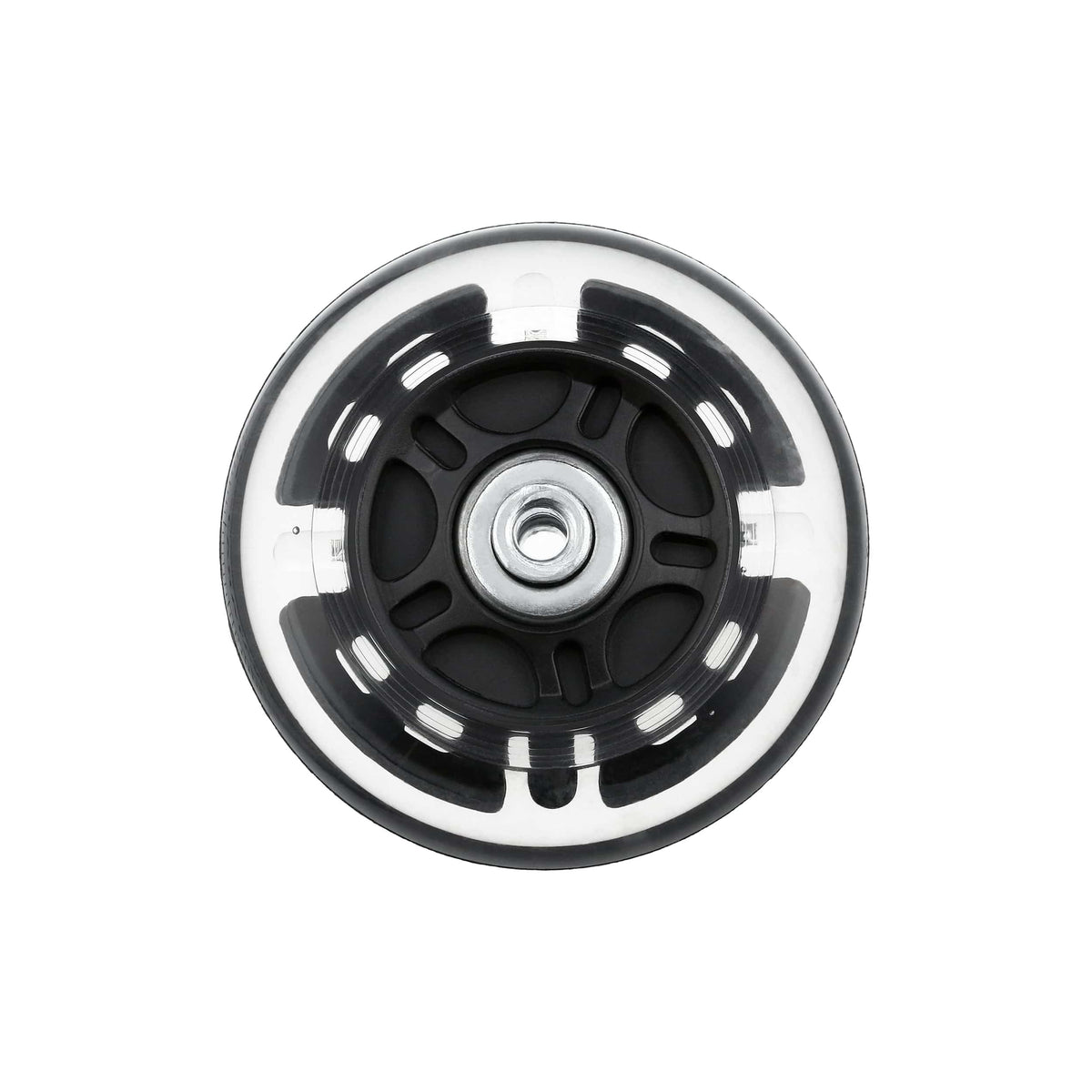 Ohio Travel Bag 80mm Black, In-line skate wheel with LED Lights, PolyUrethane, #L-3892-BLK L-3892-BLK