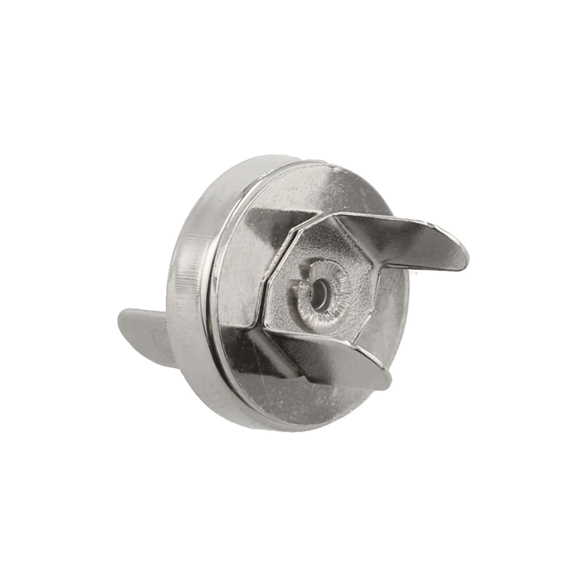 Ohio Travel Bag Fasteners 18mm Nickel, Thin Profile Magnetic Snap, Steel, #P-2364-NP P-2364-NP
