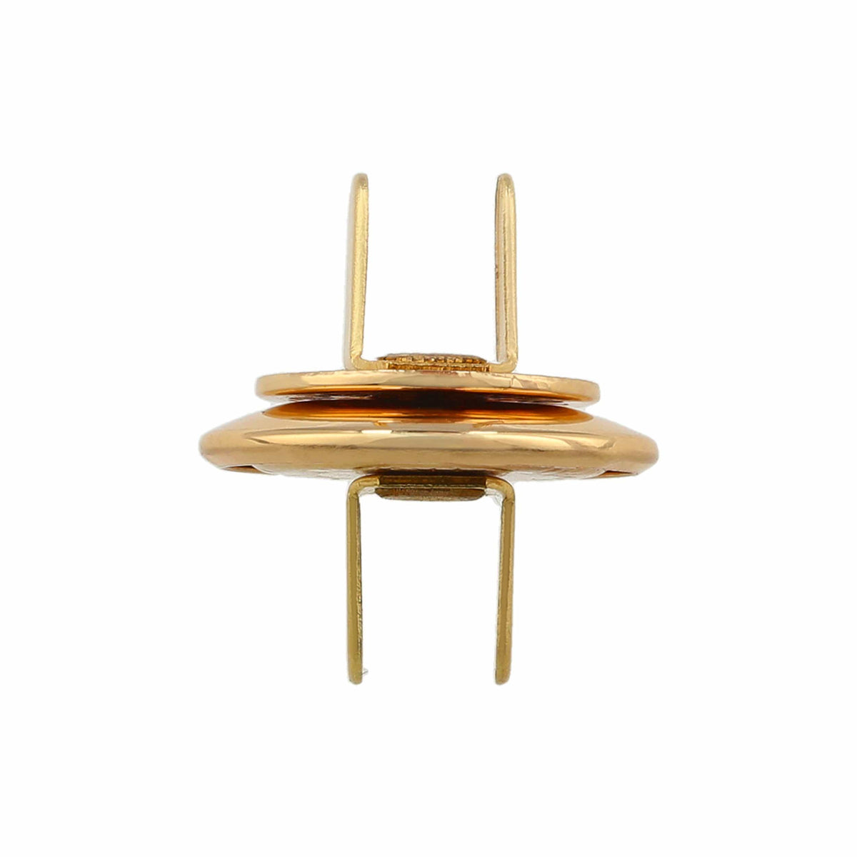 Ohio Travel Bag Fasteners 19mm Gold, Beveled Low Profile Magnetic Snap, Steel, #P-2407-GOLD P-2407-GOLD