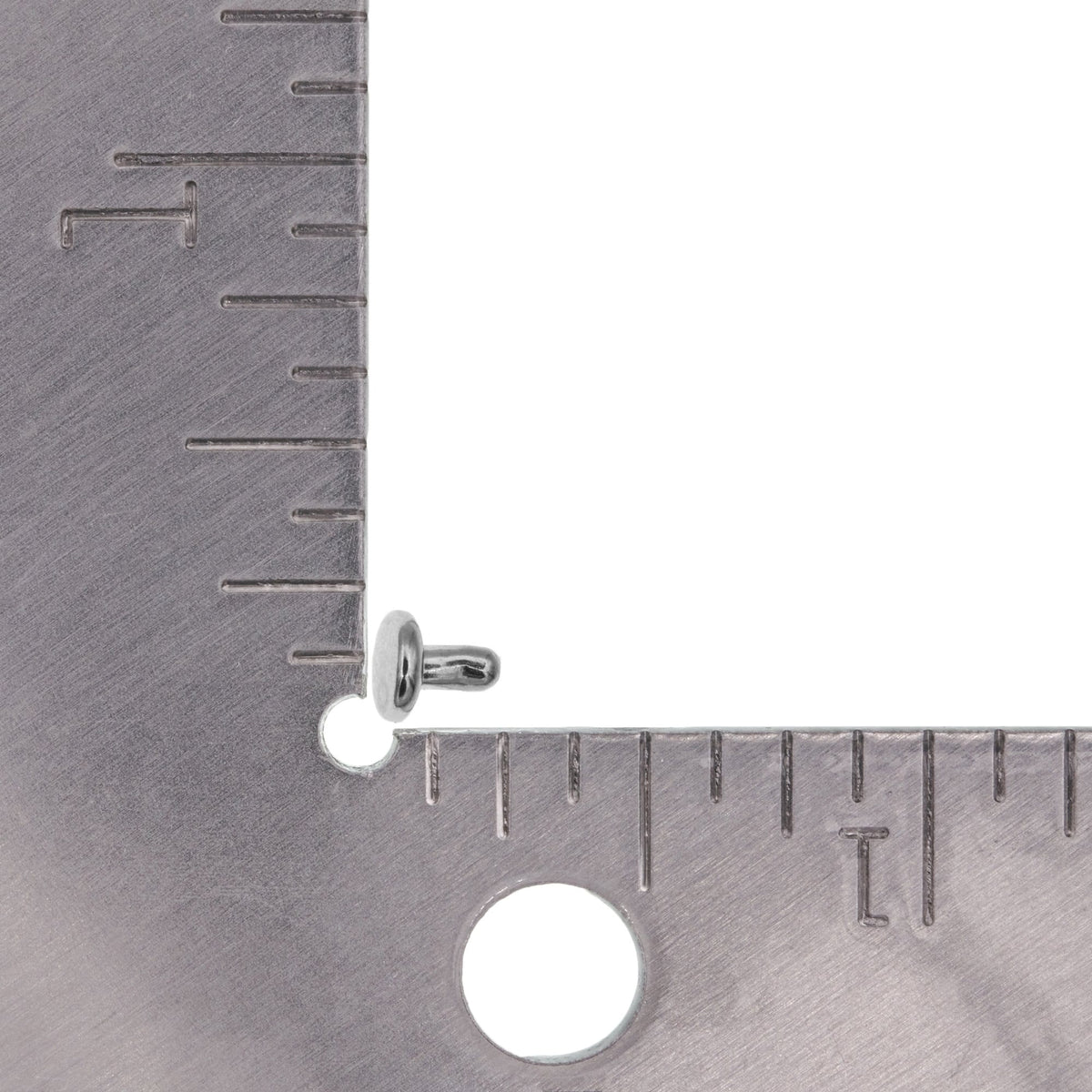 Ohio Travel Bag Fasteners 6mm Nickel Plate, Double Cap Jiffy Rivet, Steel, #A-337-NP A-337-NP