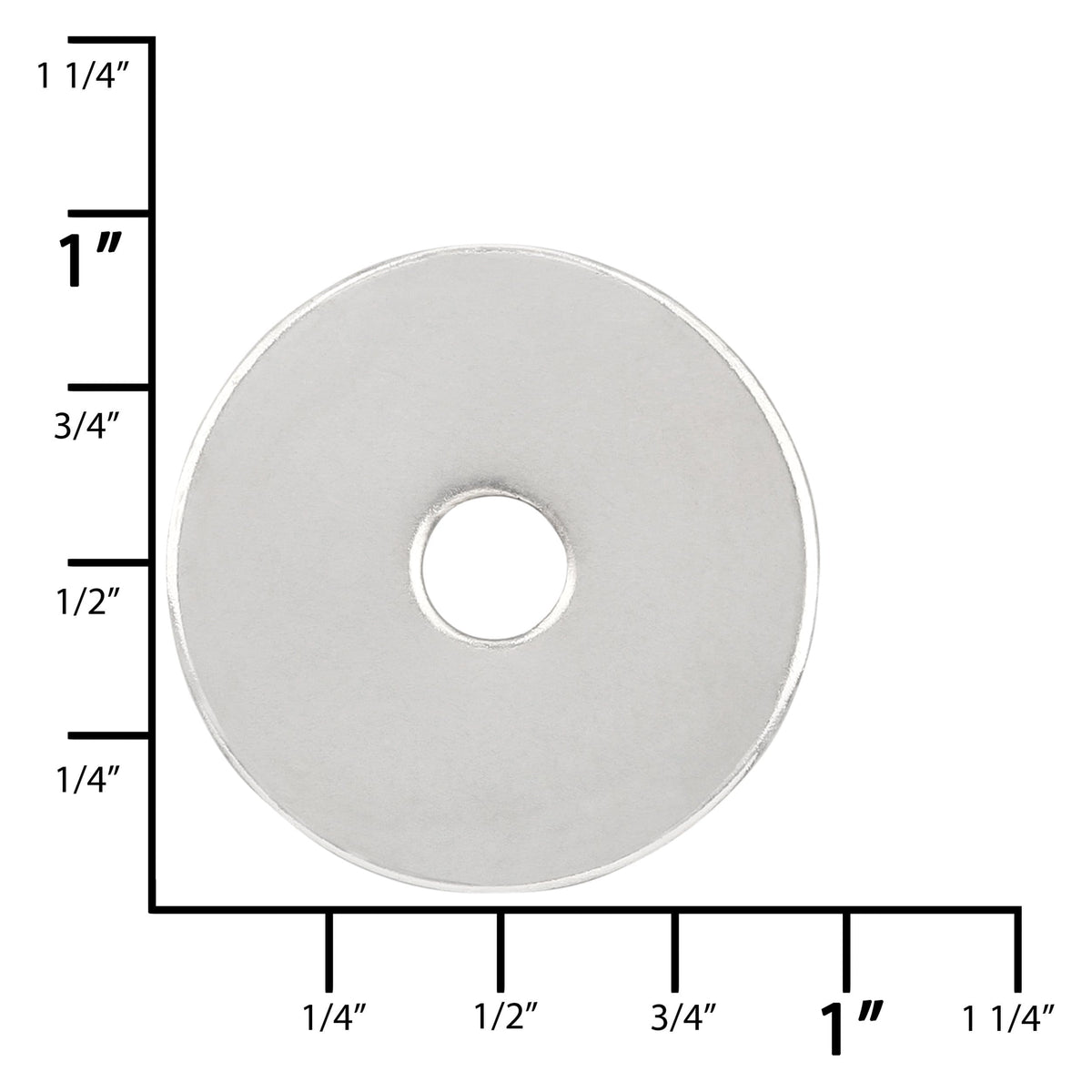 Ohio Travel Bag Fasteners 7/8" Nickel, Washer, Steel - 12 pk, #L-3042-NP L-3042-NP