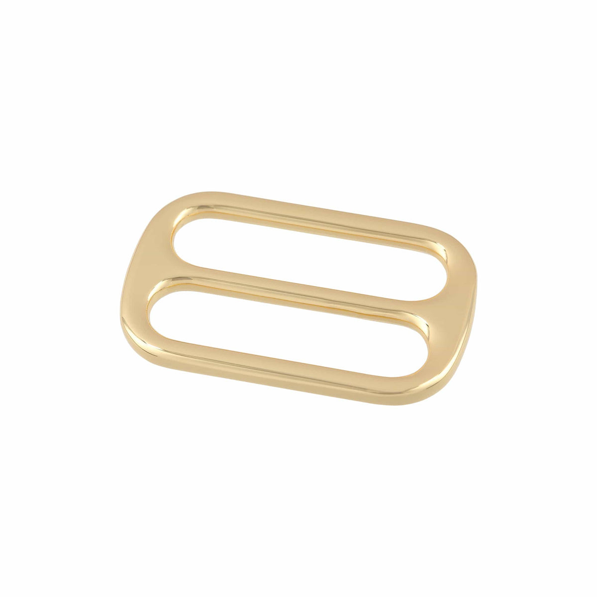 Ohio Travel Bag Rings & Slides 1 1/2" Gold, Double Loop Slide, Zinc Alloy, #P-2810-GOLD P-2810-GOLD