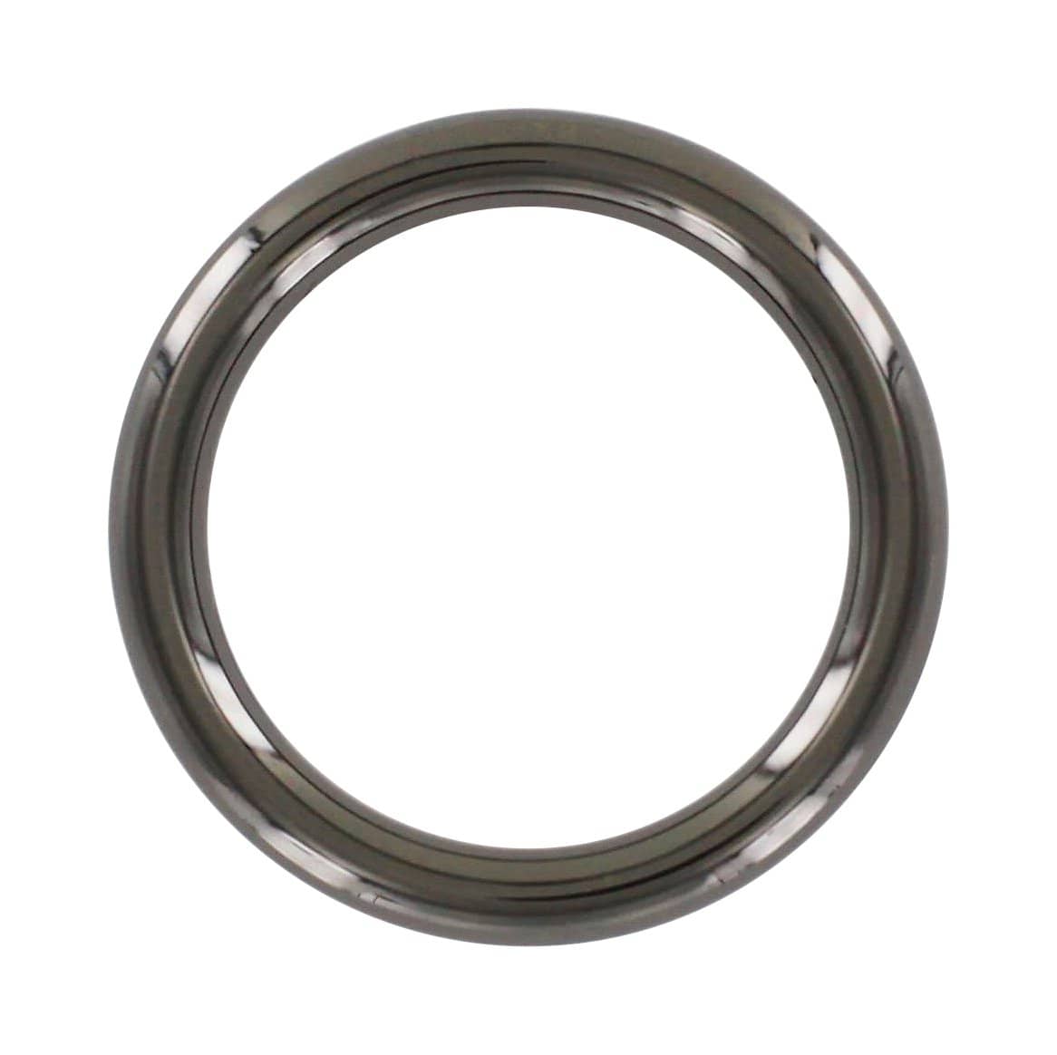 Ohio Travel Bag Rings & Slides 1 1/2" Gunmetal, Cast Round Ring, Zinc Alloy, #P-2772-GUNM P-2772-GUNM