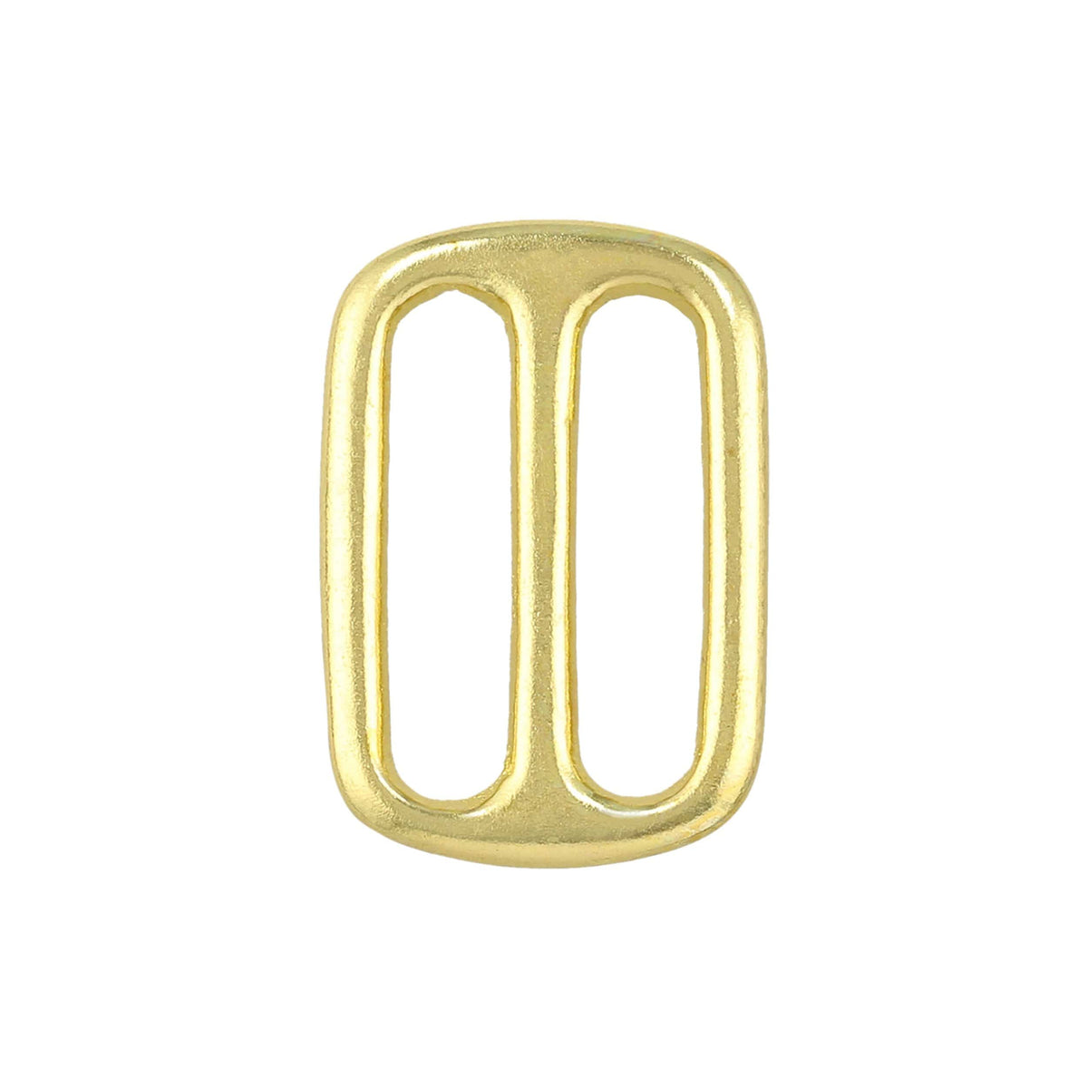 Ohio Travel Bag Rings & Slides 1" Brass, Cast Double Loop, Solid Brass, #P-2510-SB P-2510-SB