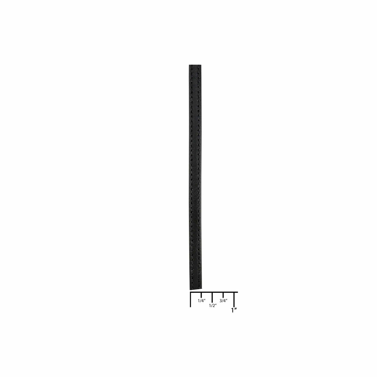 Ohio Travel Bag Strapping 1/4" Black, Flat Leather Stripping, Leather, #CALF-1-4FLT-BLK CALF-1-4FLT-BLK