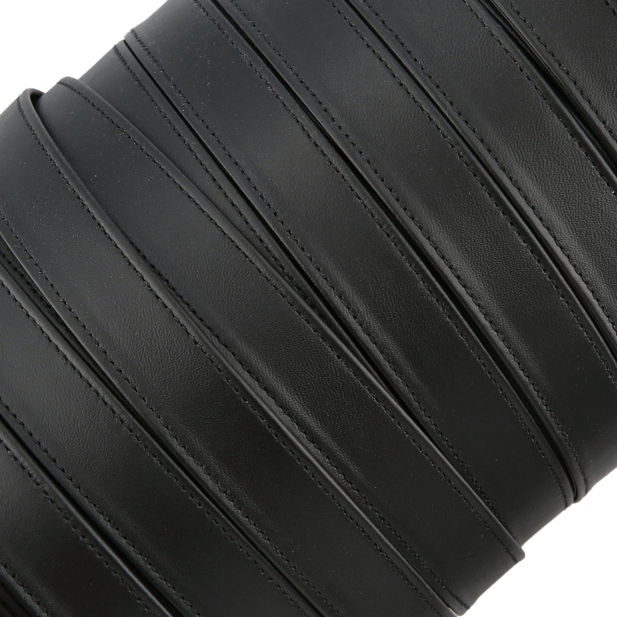Ohio Travel Bag Strapping 7/8" Black, Leather Strapping, Leather, #CALF-7-8-BLK CALF-7-8-BLK