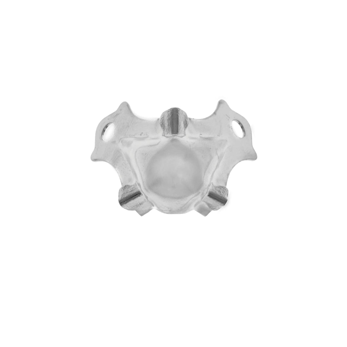 Ohio Travel Bag Wheels & Feet 1 1/2" Nickel, Two-Leg Corner, Steel, #L-777 L-777